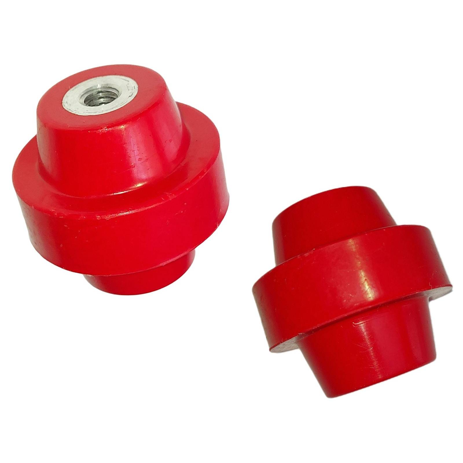 Juego de 2 Aisladores de resina 2300V tipo manzana para soportar barra de tierra o electrica