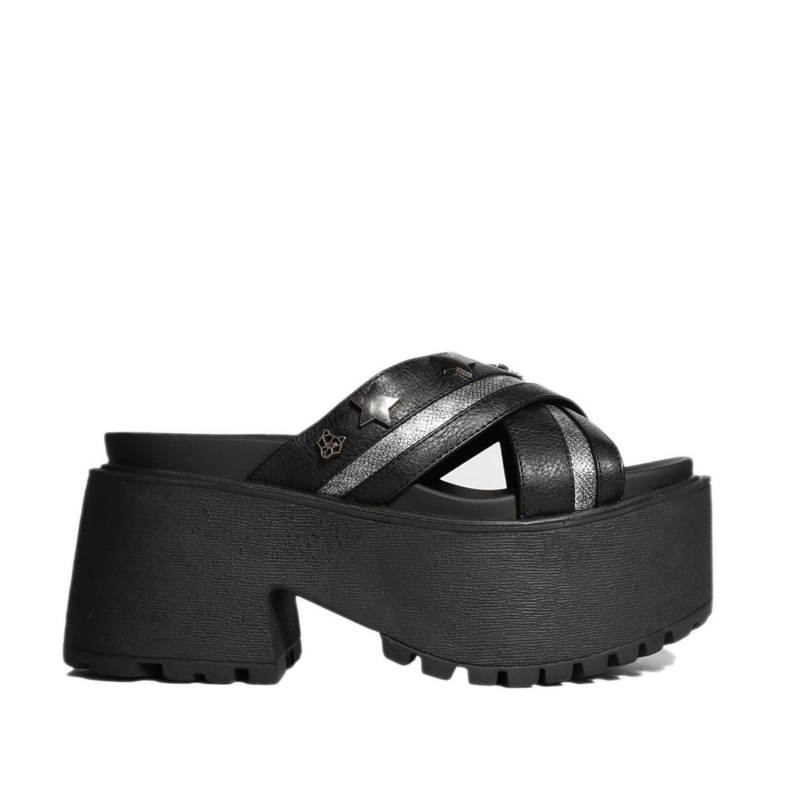 Sandalia Plataforma Negra 15677