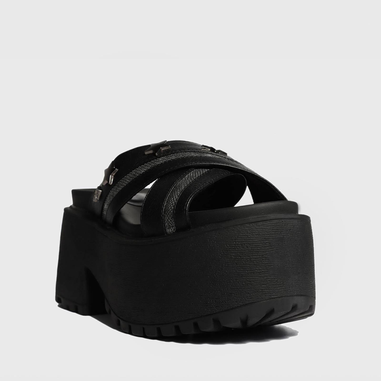 Sandalia Plataforma Negra 15677