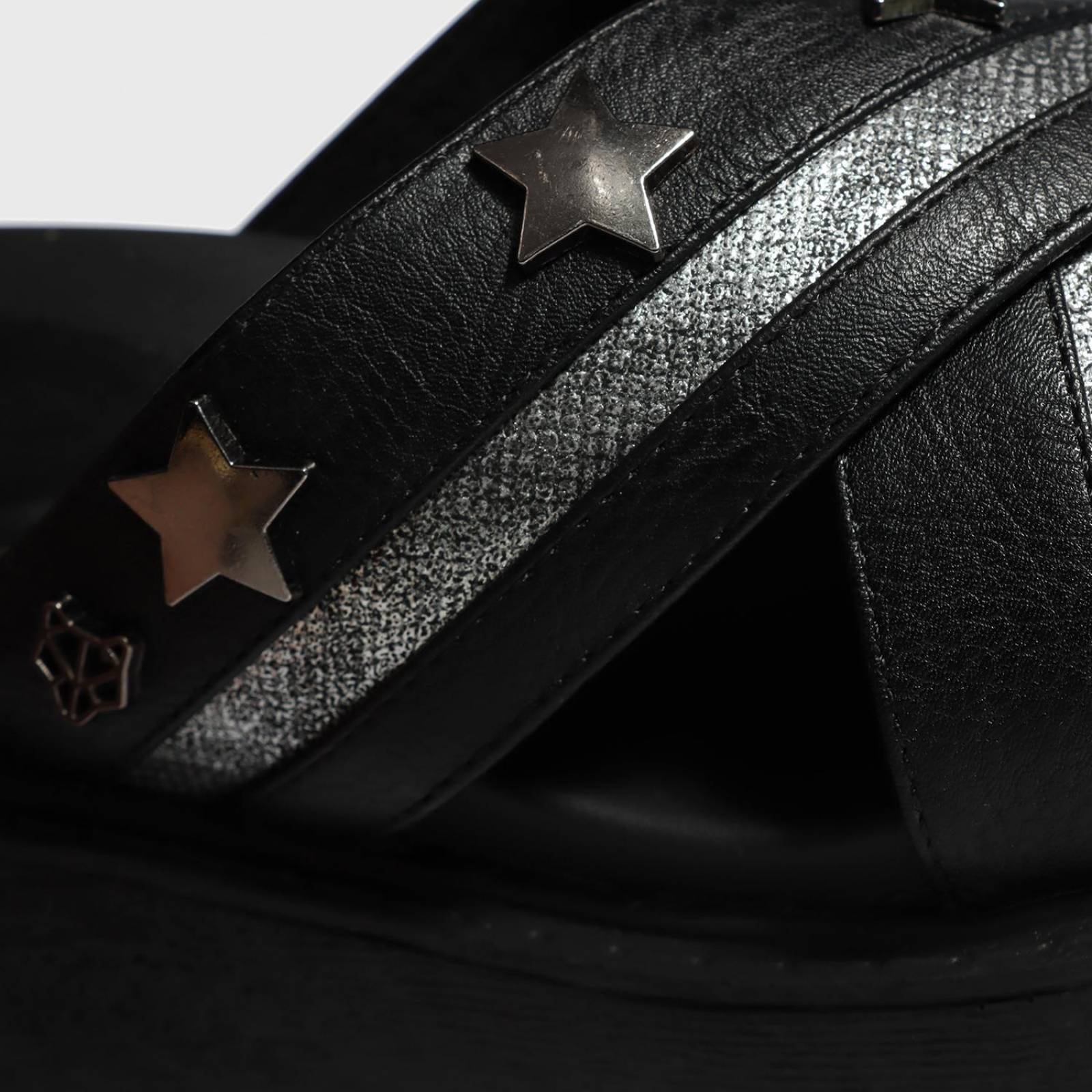 Sandalia Plataforma Negra 15677