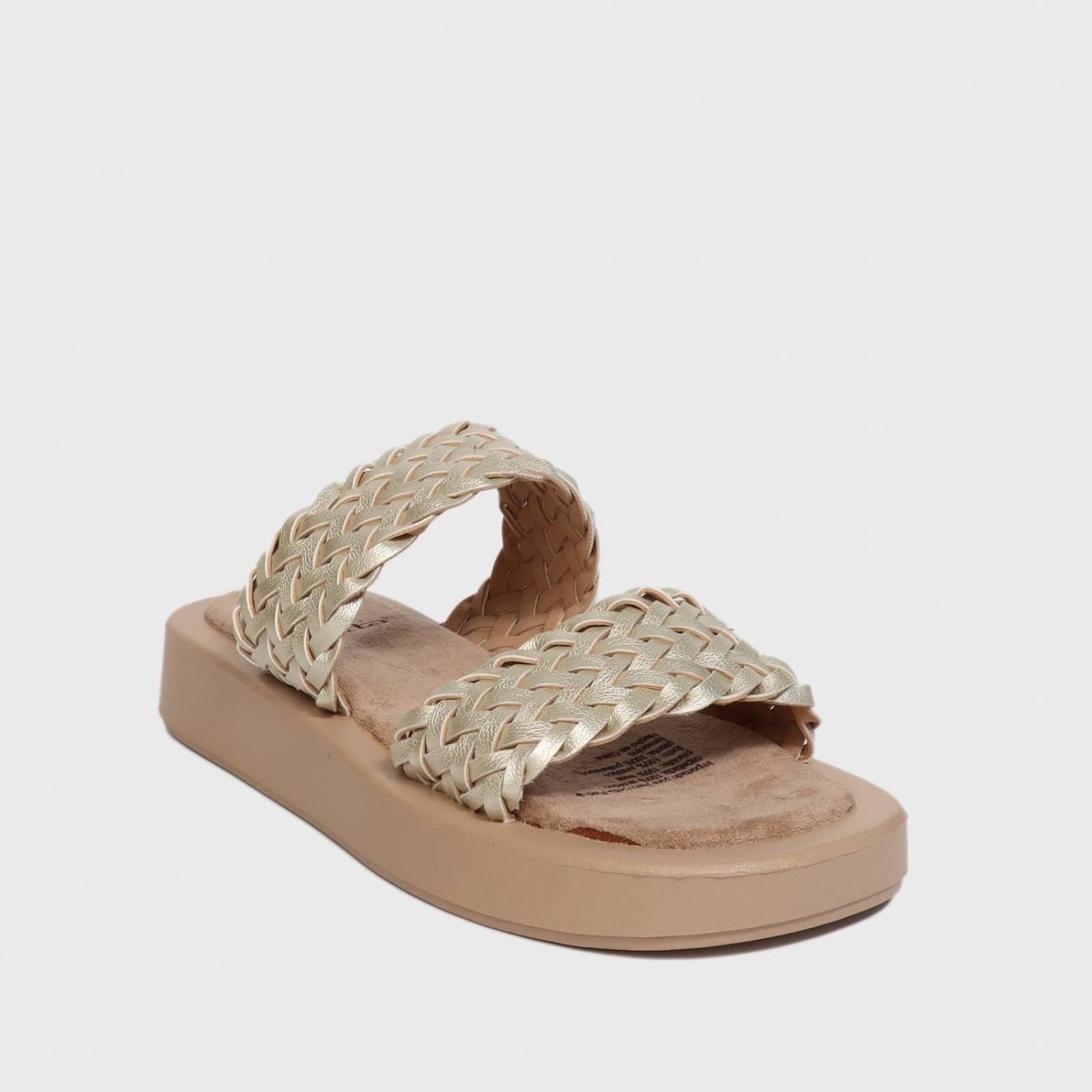 Sandalia Plana Dorada 23290 