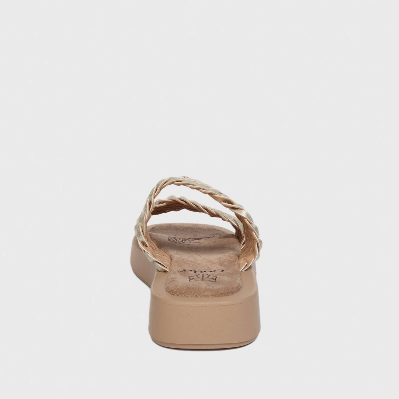 Sandalia Plana Dorada 23290 