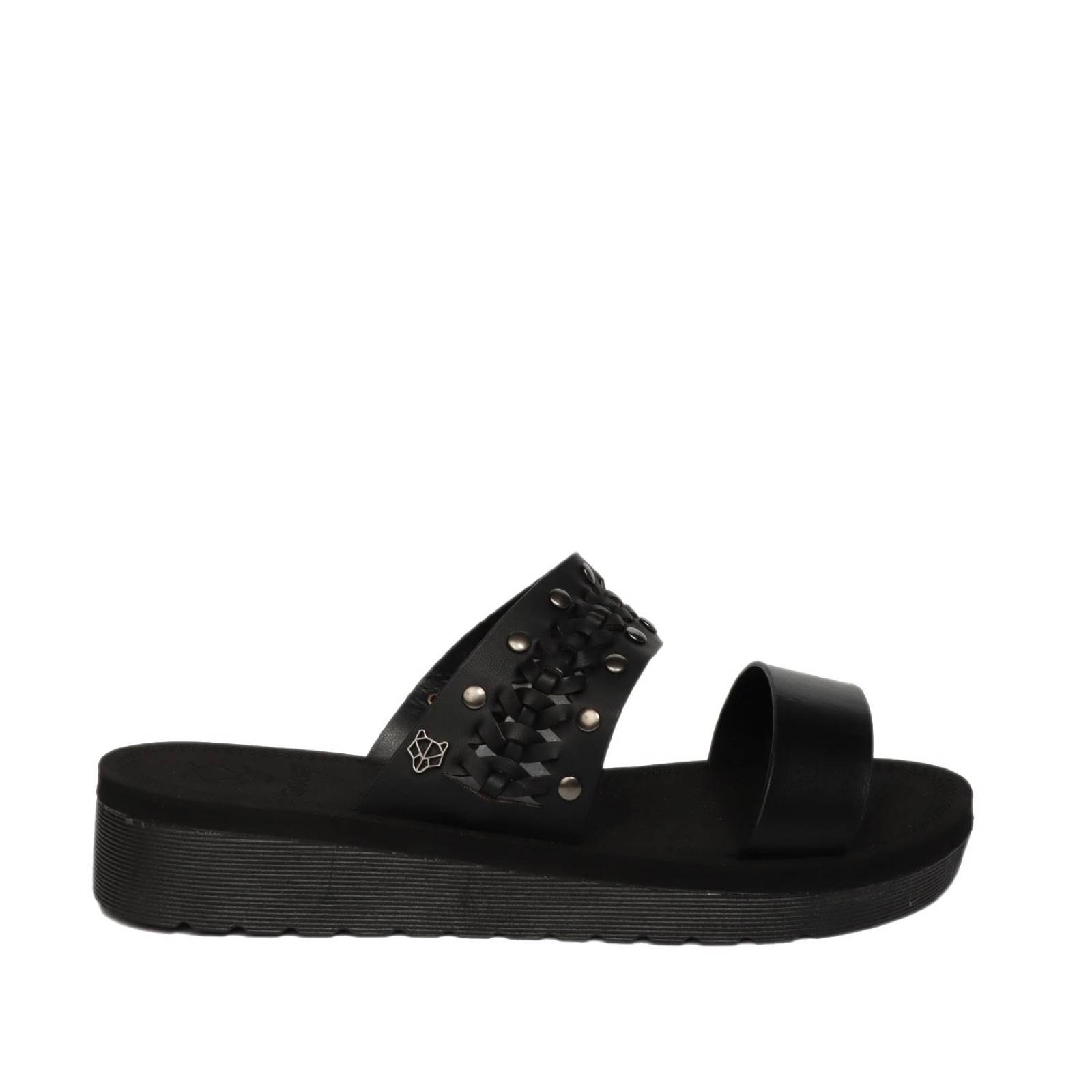 Sandalia Plana Negra 13213 