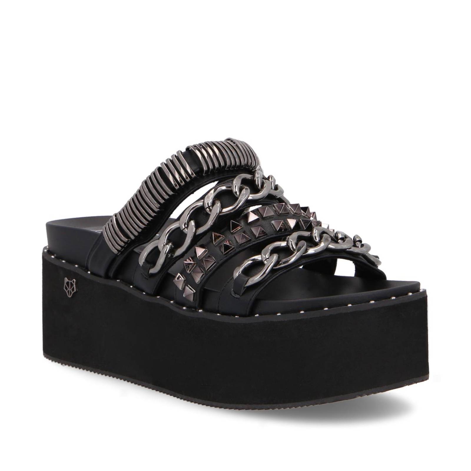 Sandalia Plataforma Negra 15660 