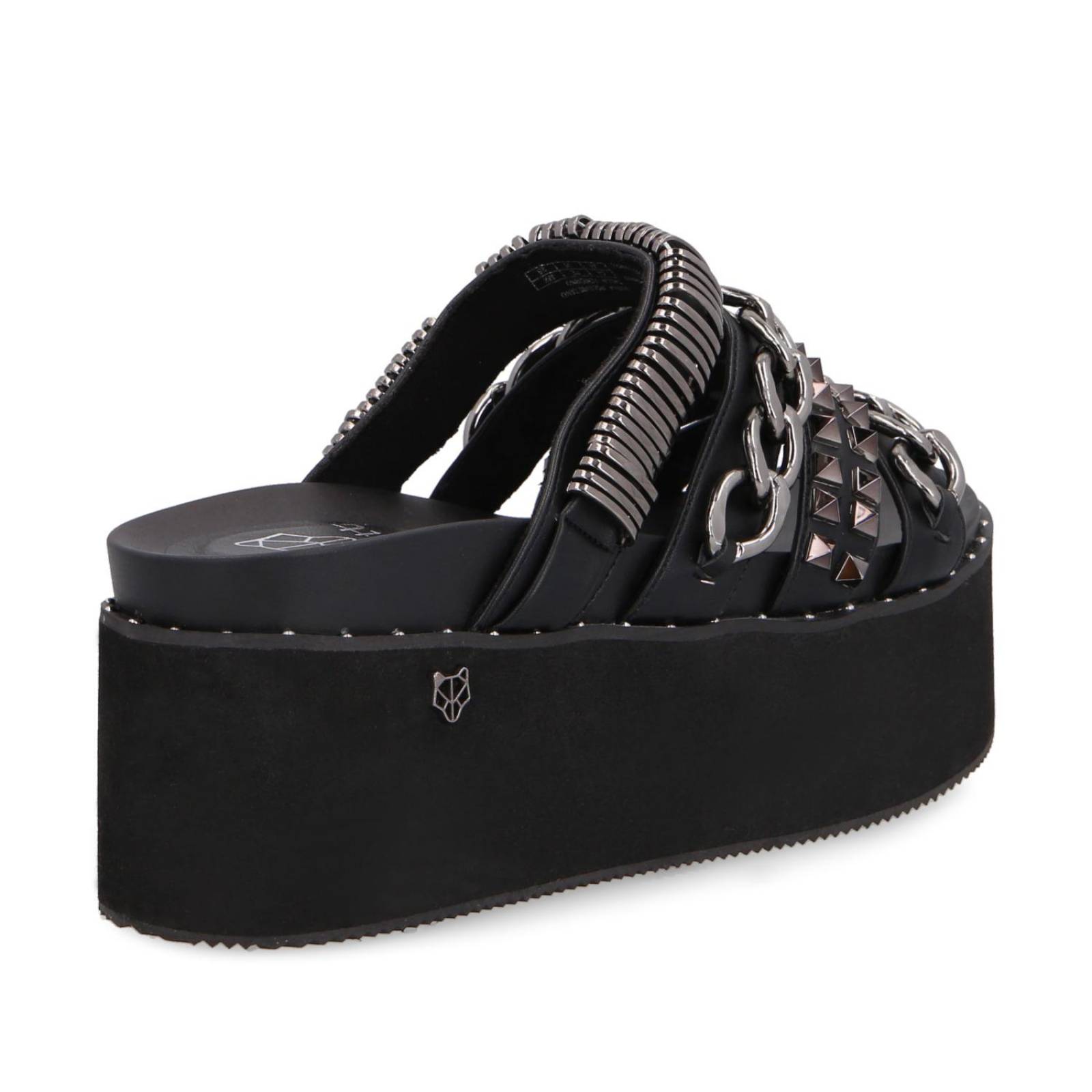 Sandalia Plataforma Negra 15660 