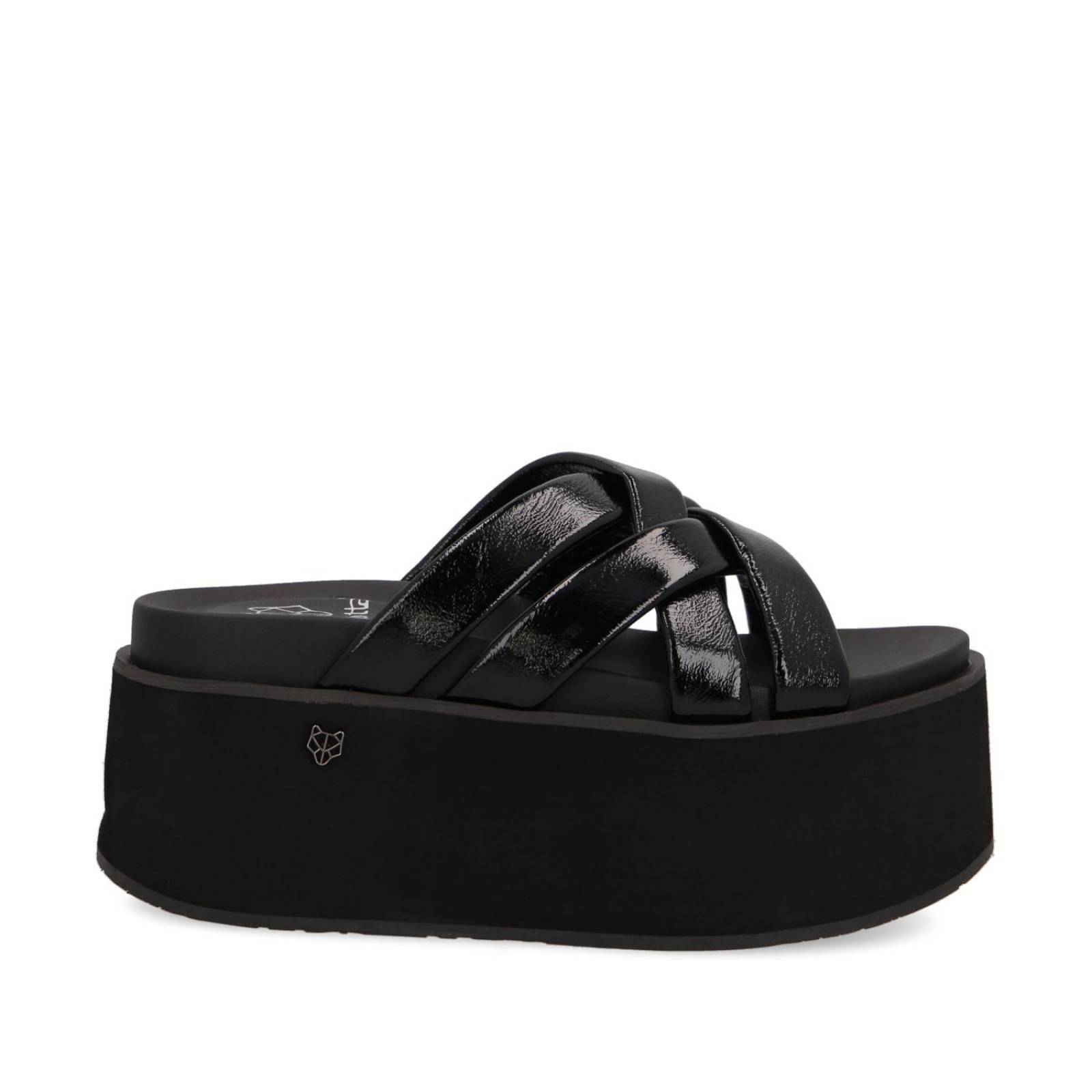 Sandalia Plataforma Negra 35184 