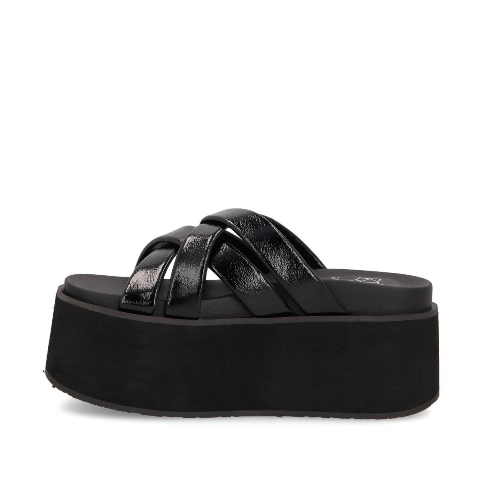 Sandalia Plataforma Negra 35184 