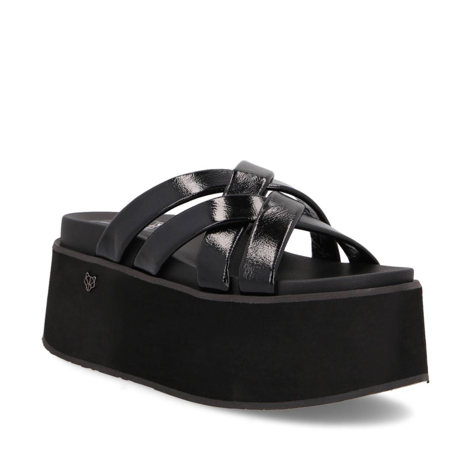 Sandalia Plataforma Negra 35184 