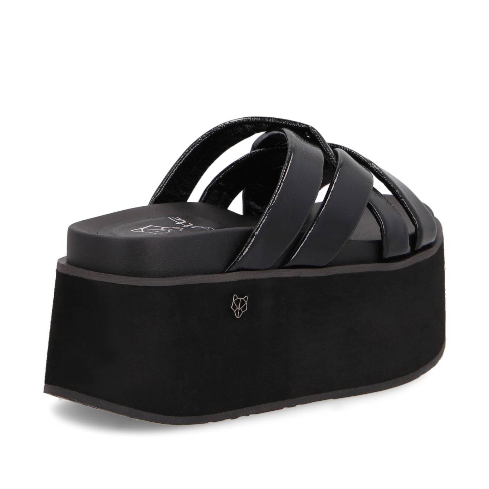 Sandalia Plataforma Negra 35184 