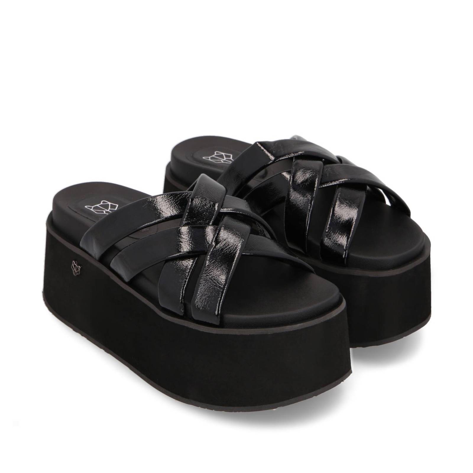 Sandalia Plataforma Negra 35184 