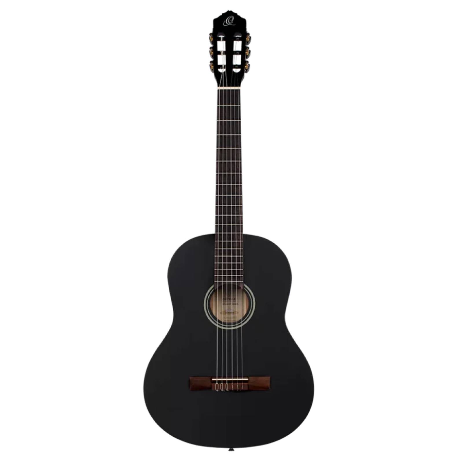 Guitarra Acústica Clásica Para Estudiante Ortega Guitars 4/4 Negra Mate