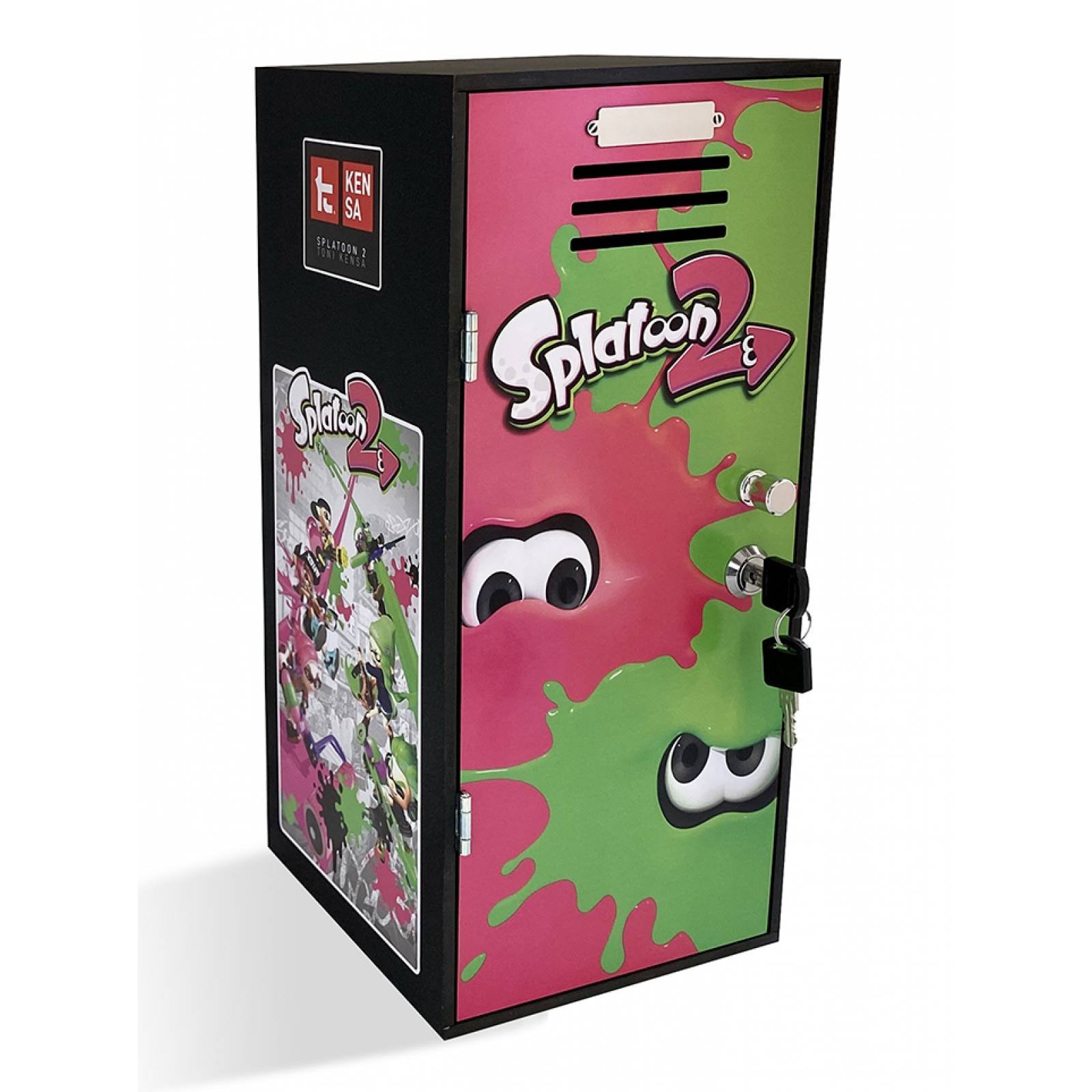 Splatoon Mini Locker individual con llave de seguridad videojuegos regalo original coleccionable, organizador, casillero