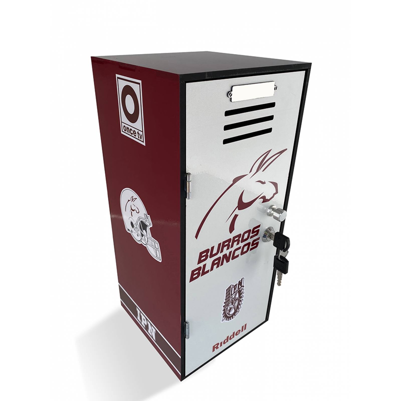 LOS BURROS DEL IPN -  Locker deportivo, decorado, individual con llave de seguridad.