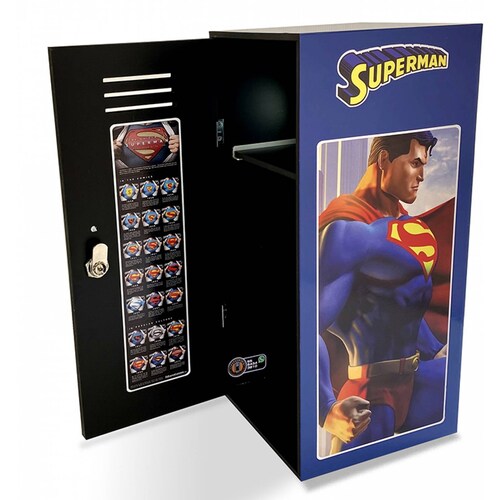 SUPERMAN - Locker decorado, individual con llave de seguridad.