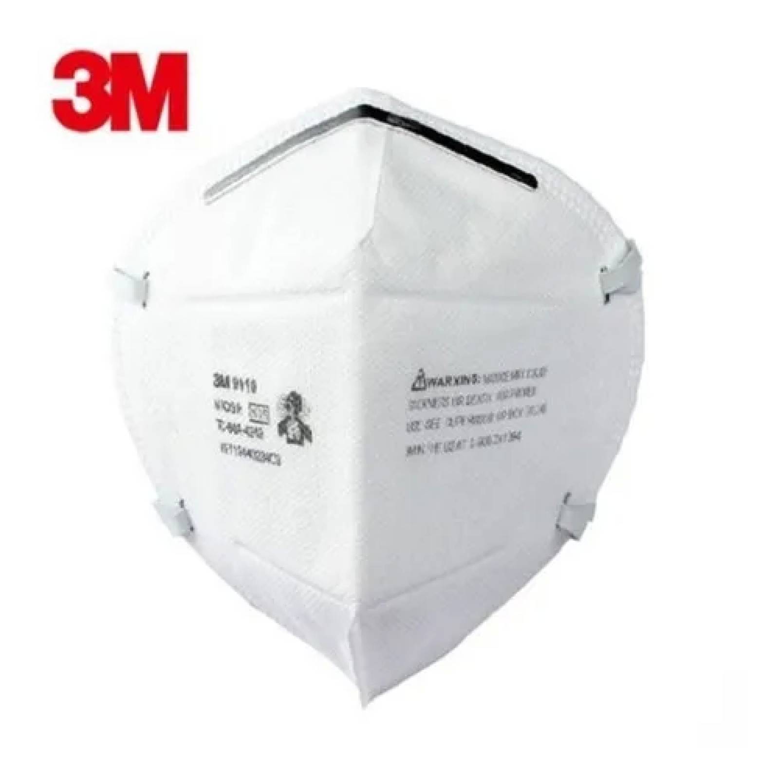 CAJA CON 50 PZ Respirador N95 Plegable 9010 3m empaque individual