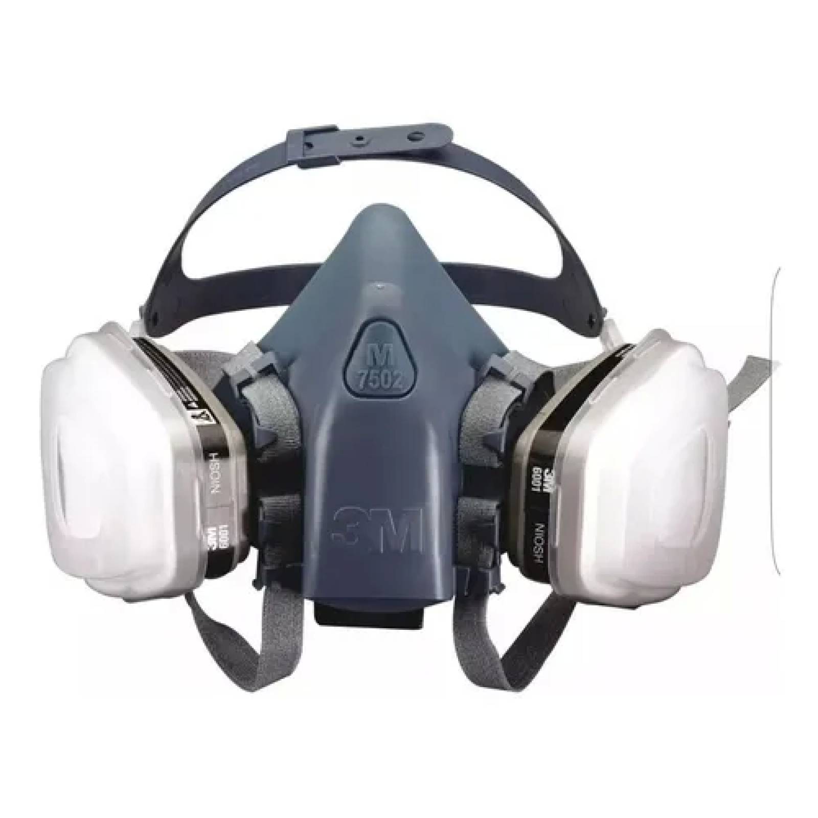 Kit De Respirador 3m 7502 C/filtros 6001, Reten Y Prefiltros