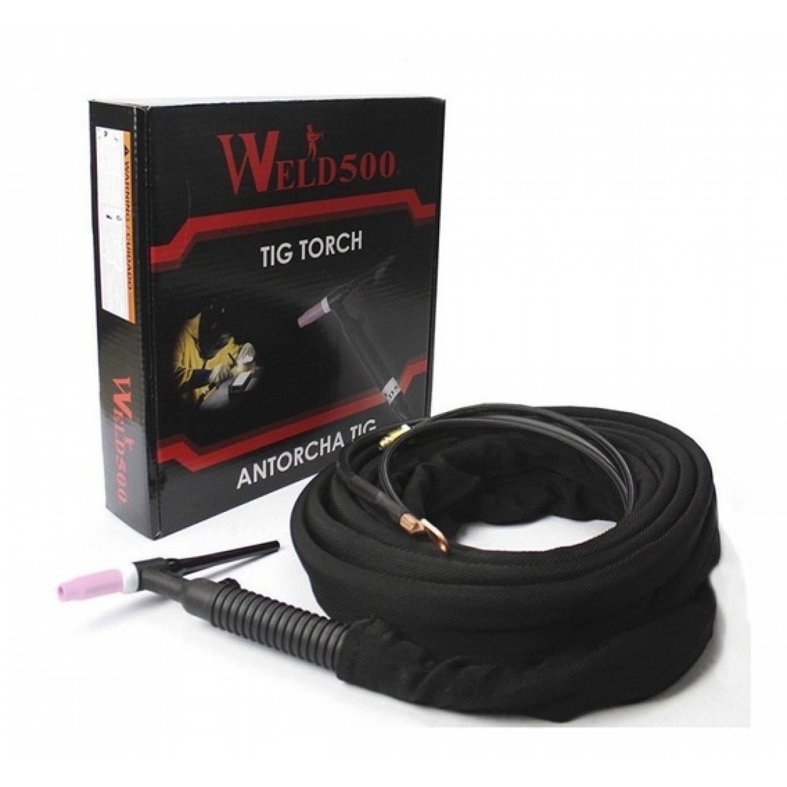 ANTORCHA TIG 26FV WELD-500 25FT 2 CABLES CON FUNDA