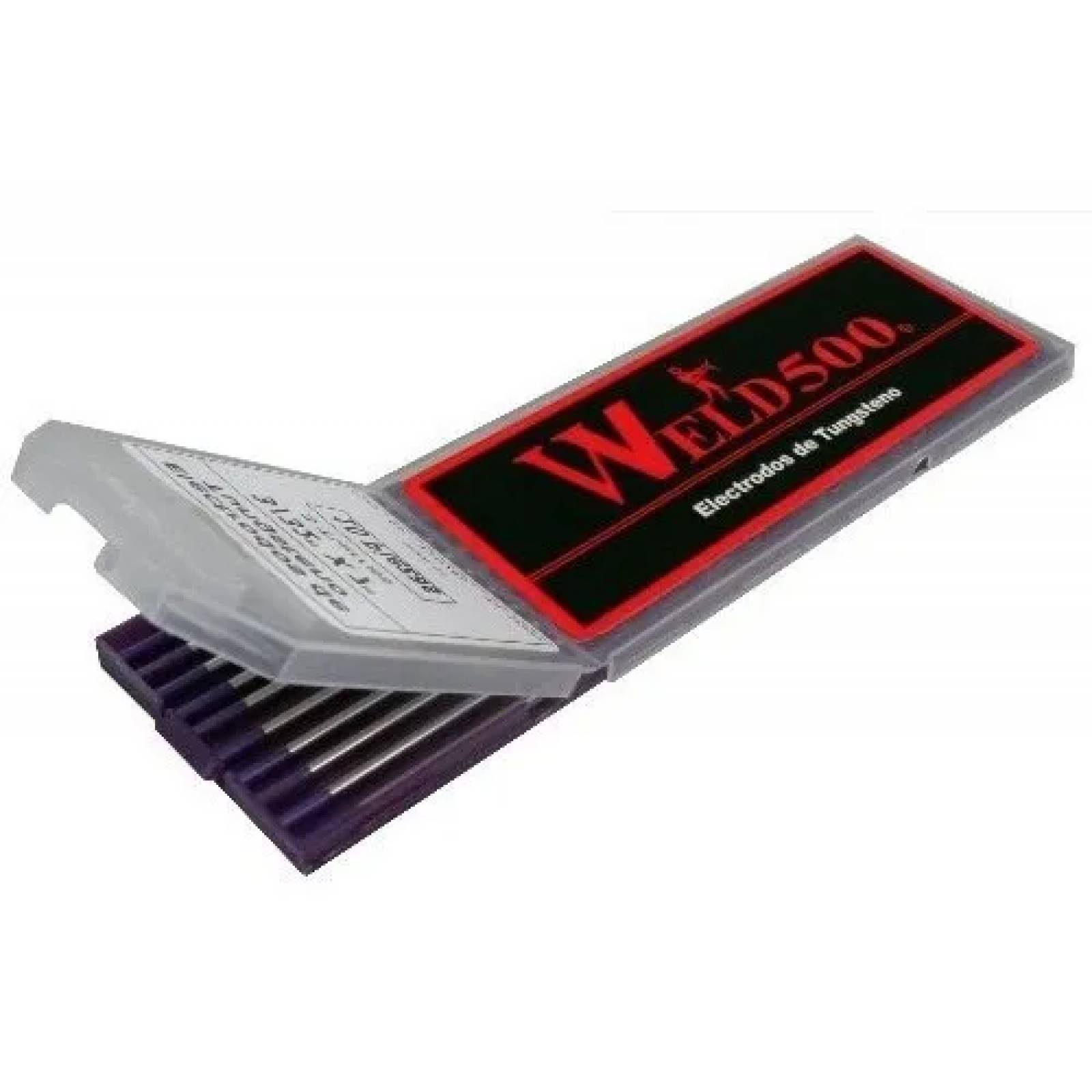 10 pz ELECTRODO DE TUNGSTENO 3/32 TRES TIERRAS MORADO