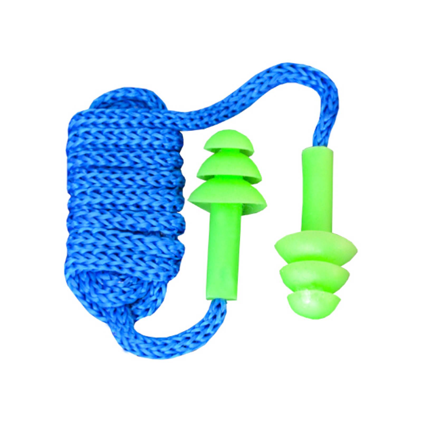 CAJA CON 200 TAPONES AUDITIVOS REUSABLES CON CORDON EMPAQUE INDIVIDUAL