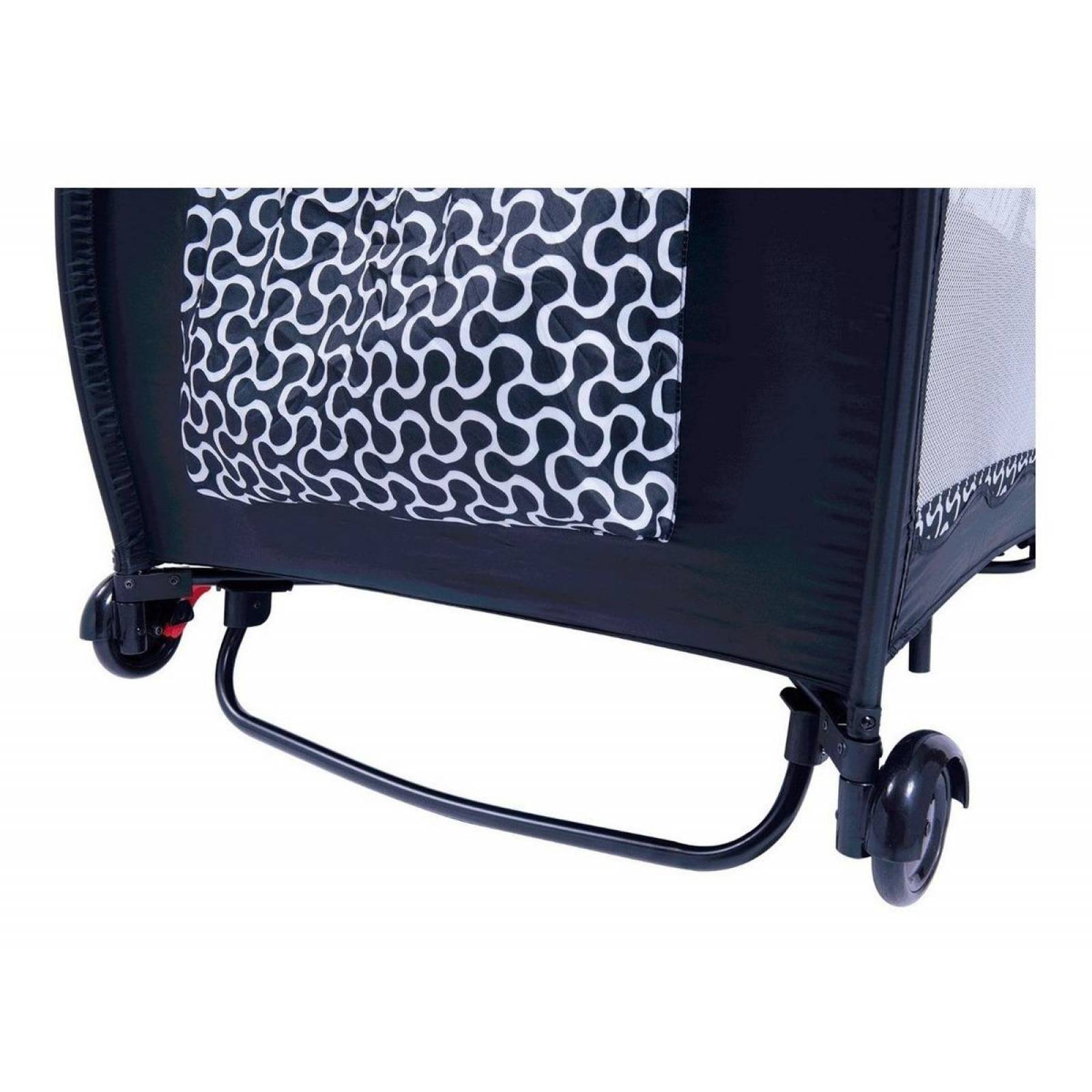 Corral Cuna Bebe Evenflo Sweet Dreams Mecedor Mosquitero Azul Liso