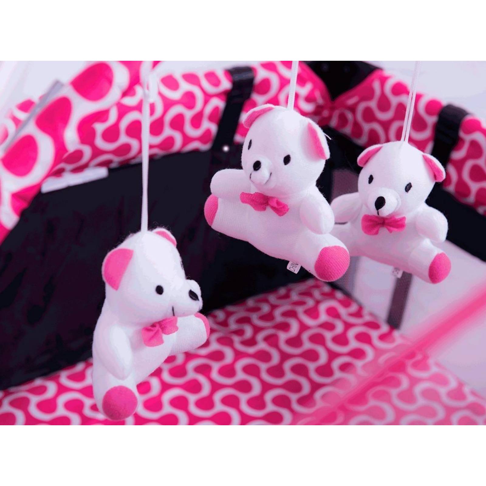 Corral Cuna Bebe Evenflo Sweet Dreams Mecedor Mosquitero Rosa Liso