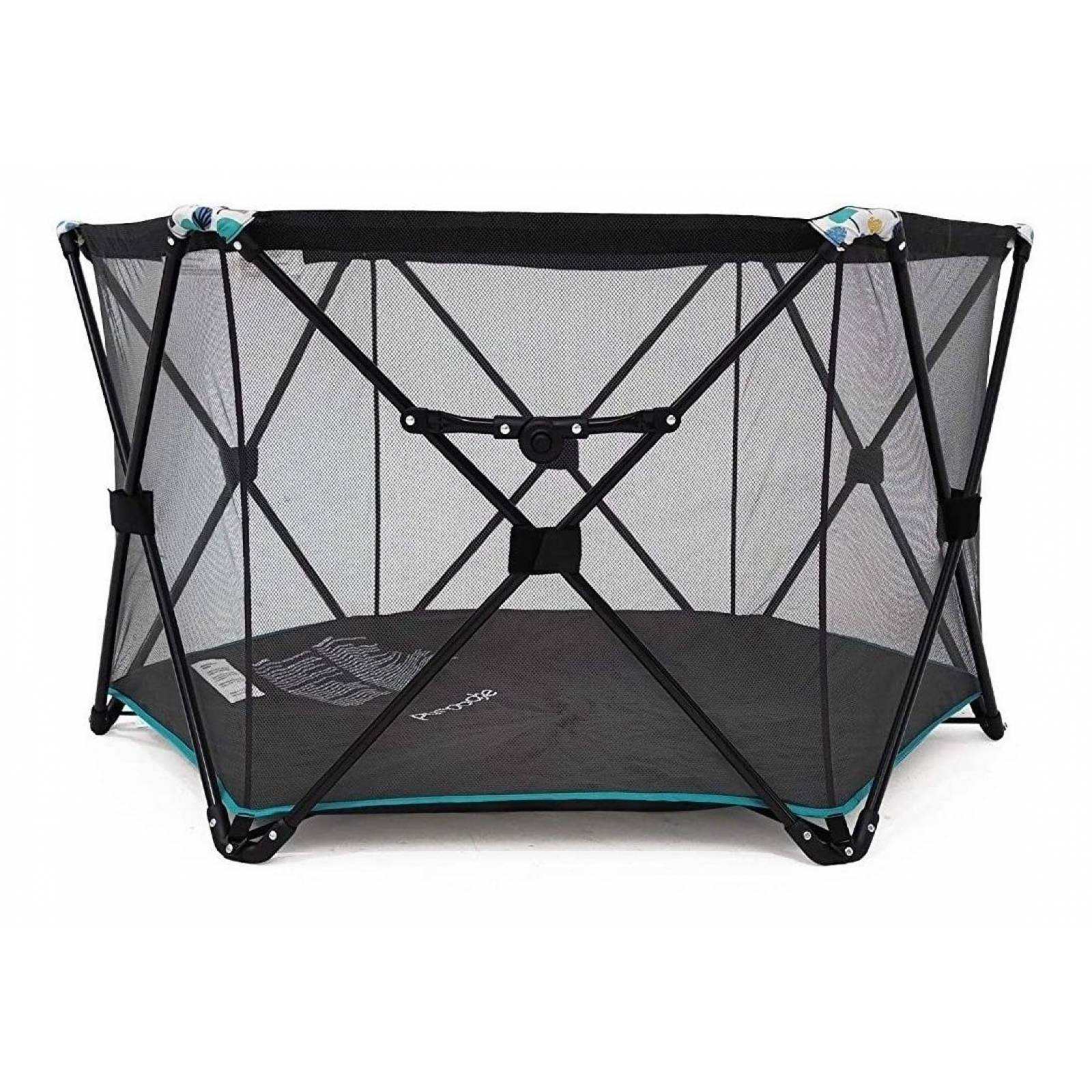 Corral Hexagonal Bebe Plegable Pamo Babe Gris
