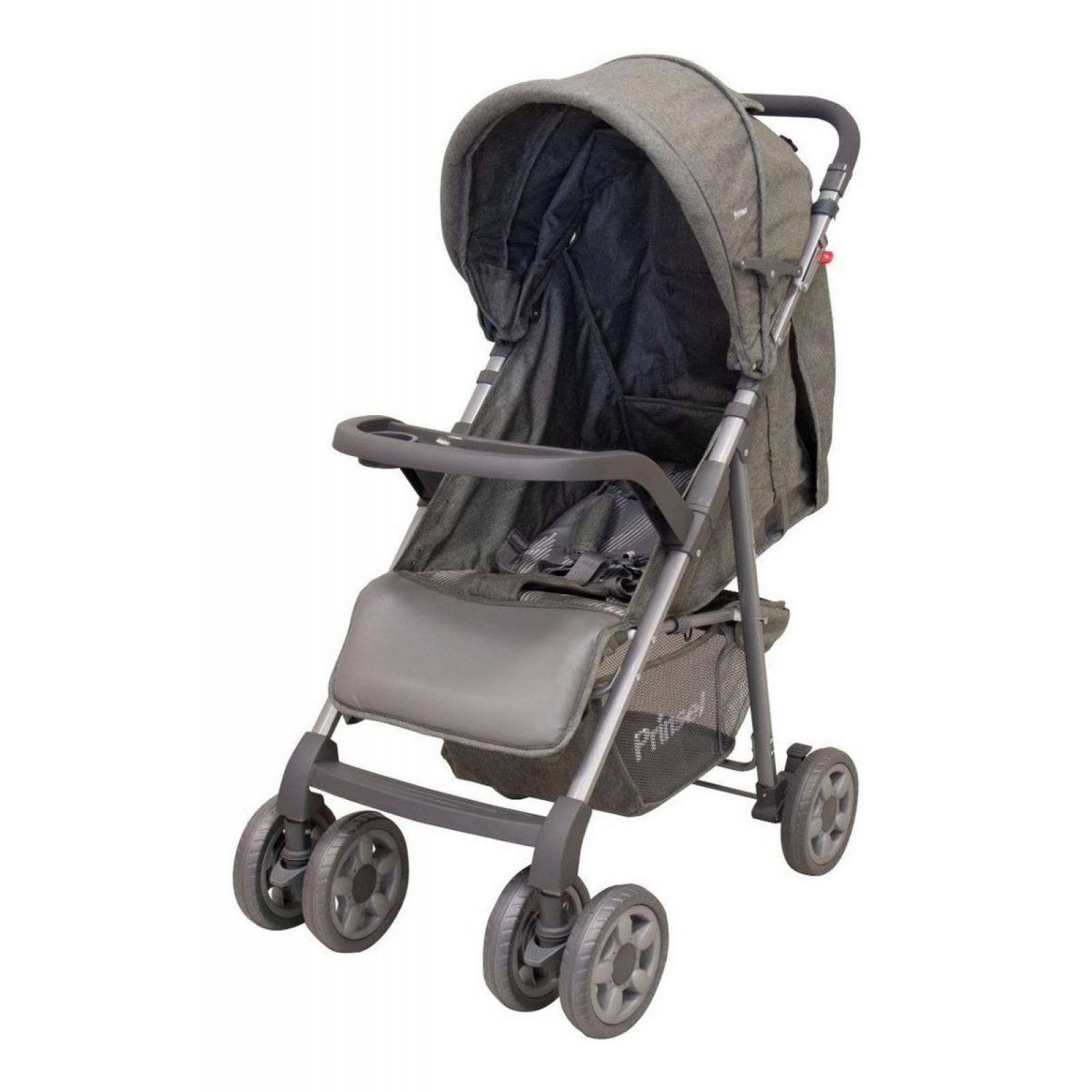 Carriola De Bebe Prinsel Sevilla Reclinable Portabebe Gris