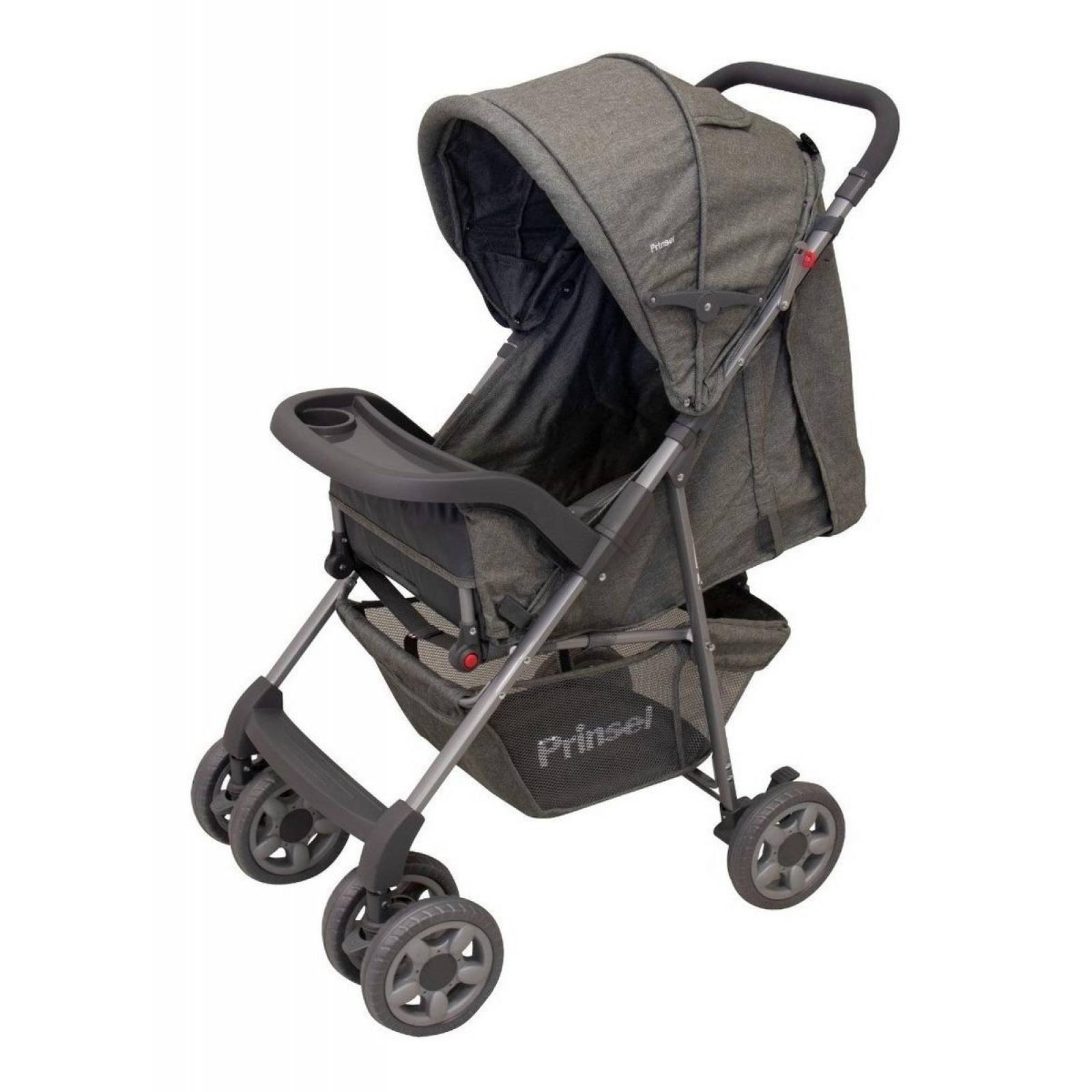 Carriola De Bebe Prinsel Sevilla Reclinable Portabebe Gris