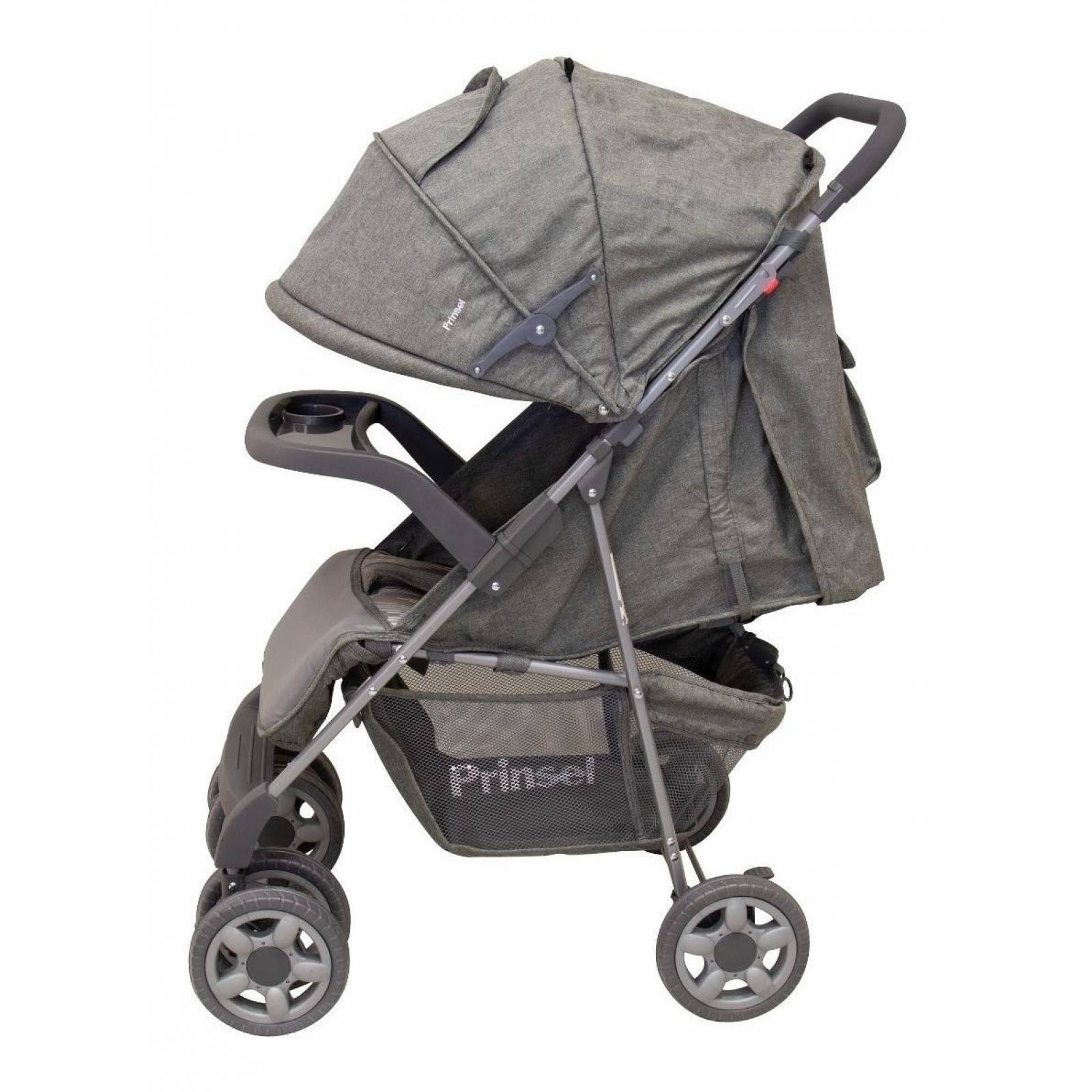 Carriola De Bebe Prinsel Sevilla Reclinable Portabebe Gris