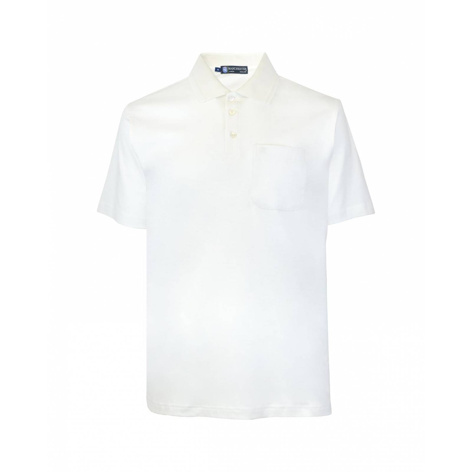 Manchester Polo Lisa Regular Fit de Manga Corta en Algodon Supima 
