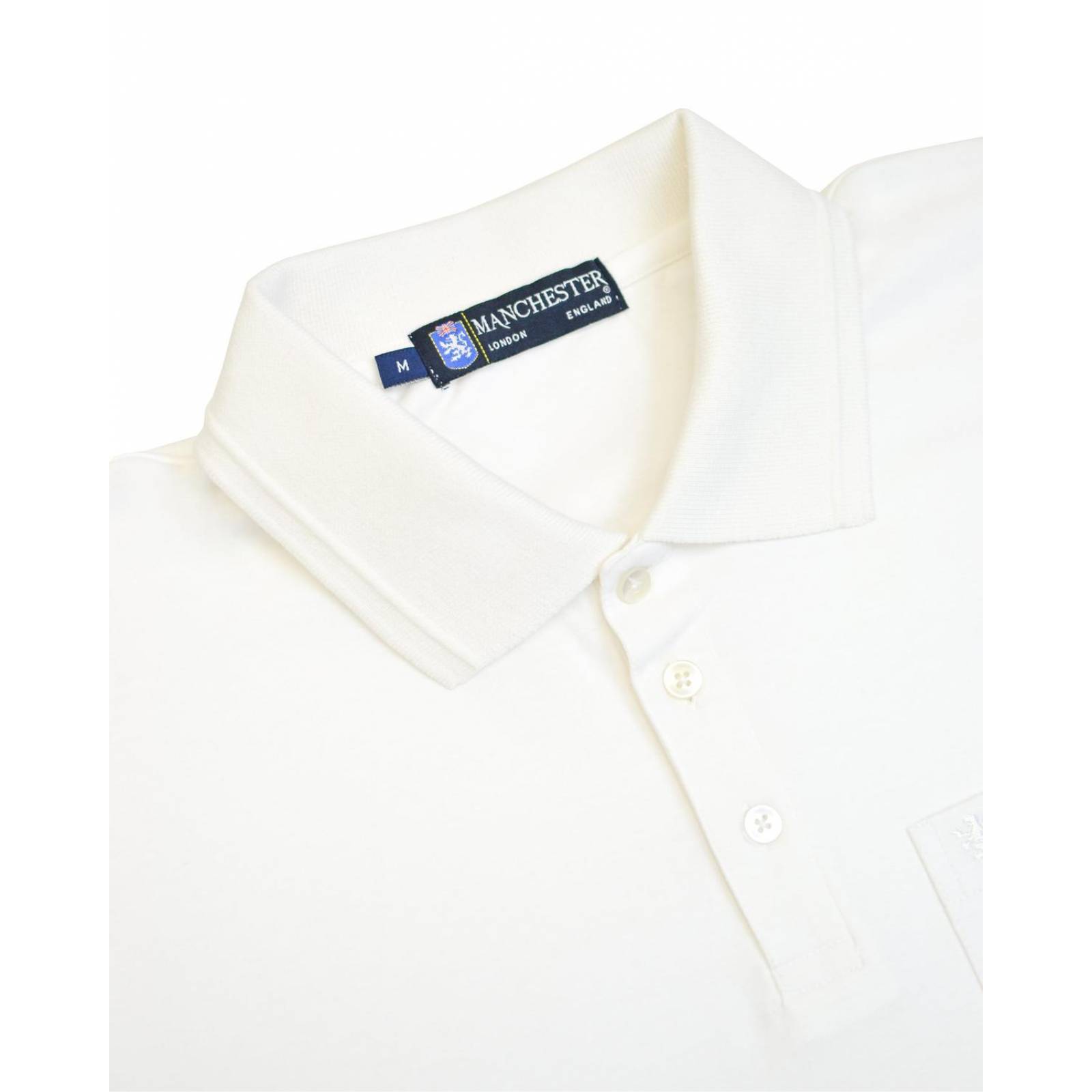 Manchester Polo Lisa Regular Fit de Manga Corta en Algodon Supima 