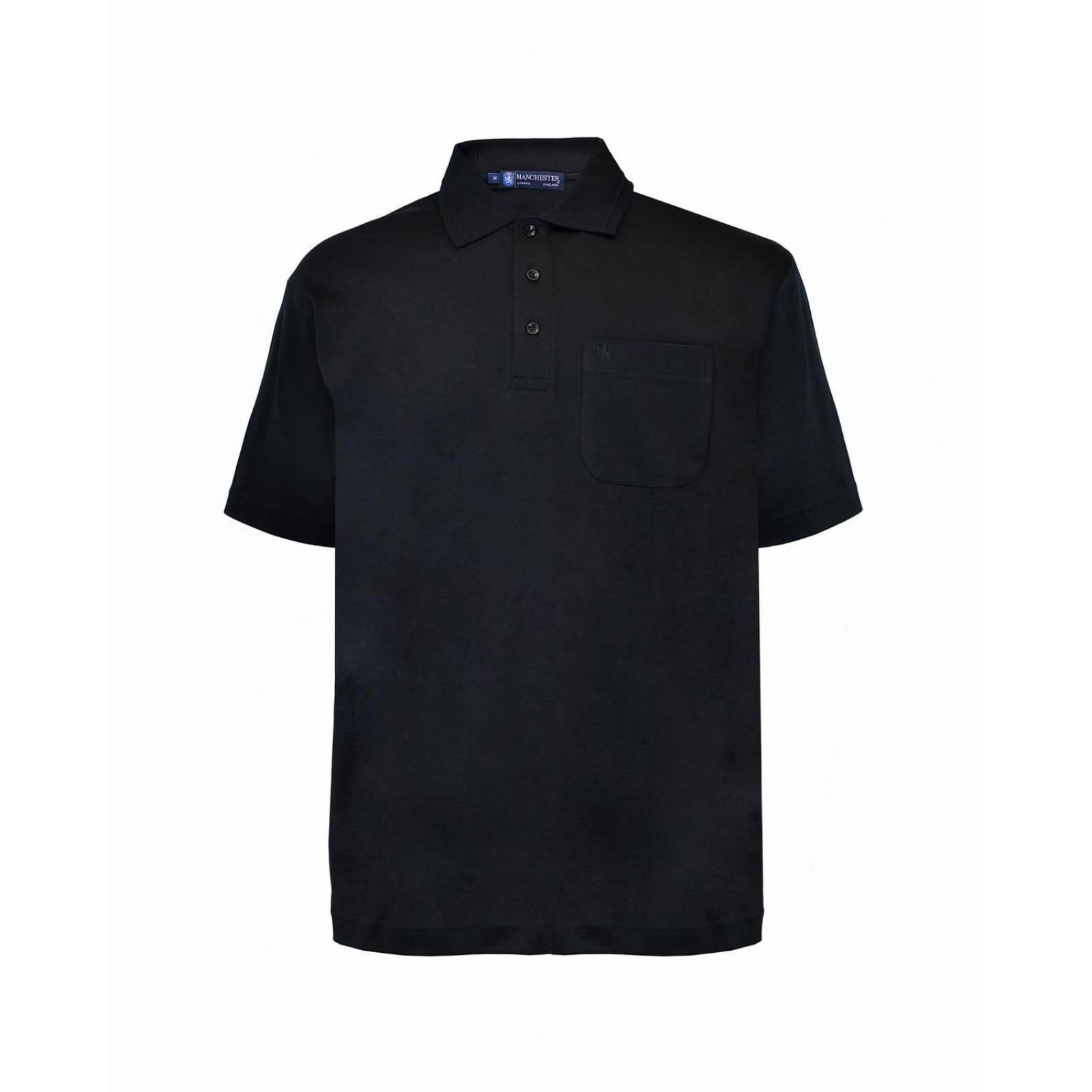 Manchester Polo Lisa Regular Fit de Manga Corta en Algodon Supima 