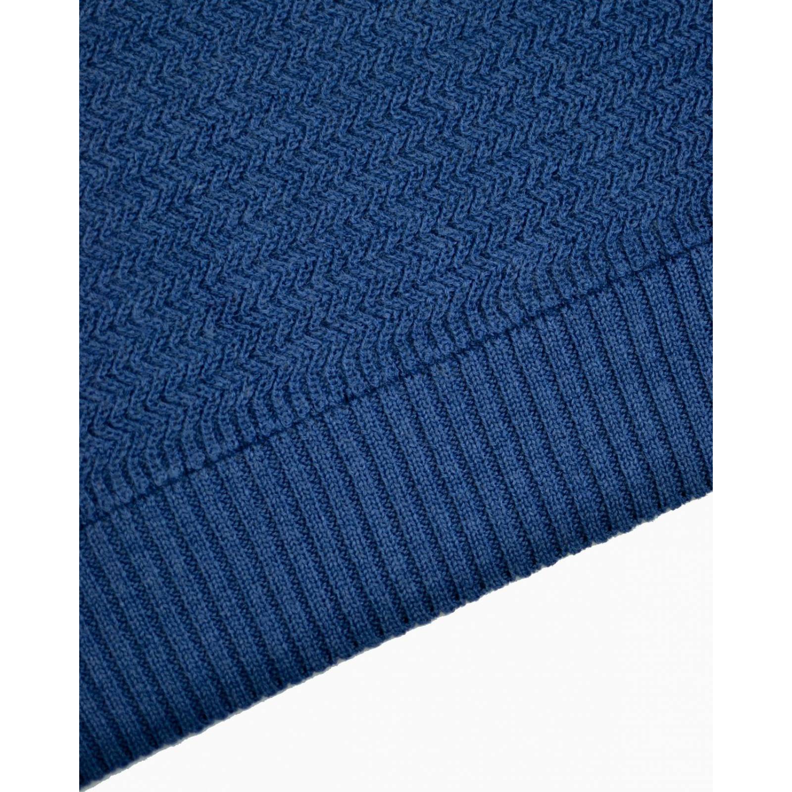 Manchester Suéter Cuello V Bicolor en Mezcla de Lana y Acrílico 