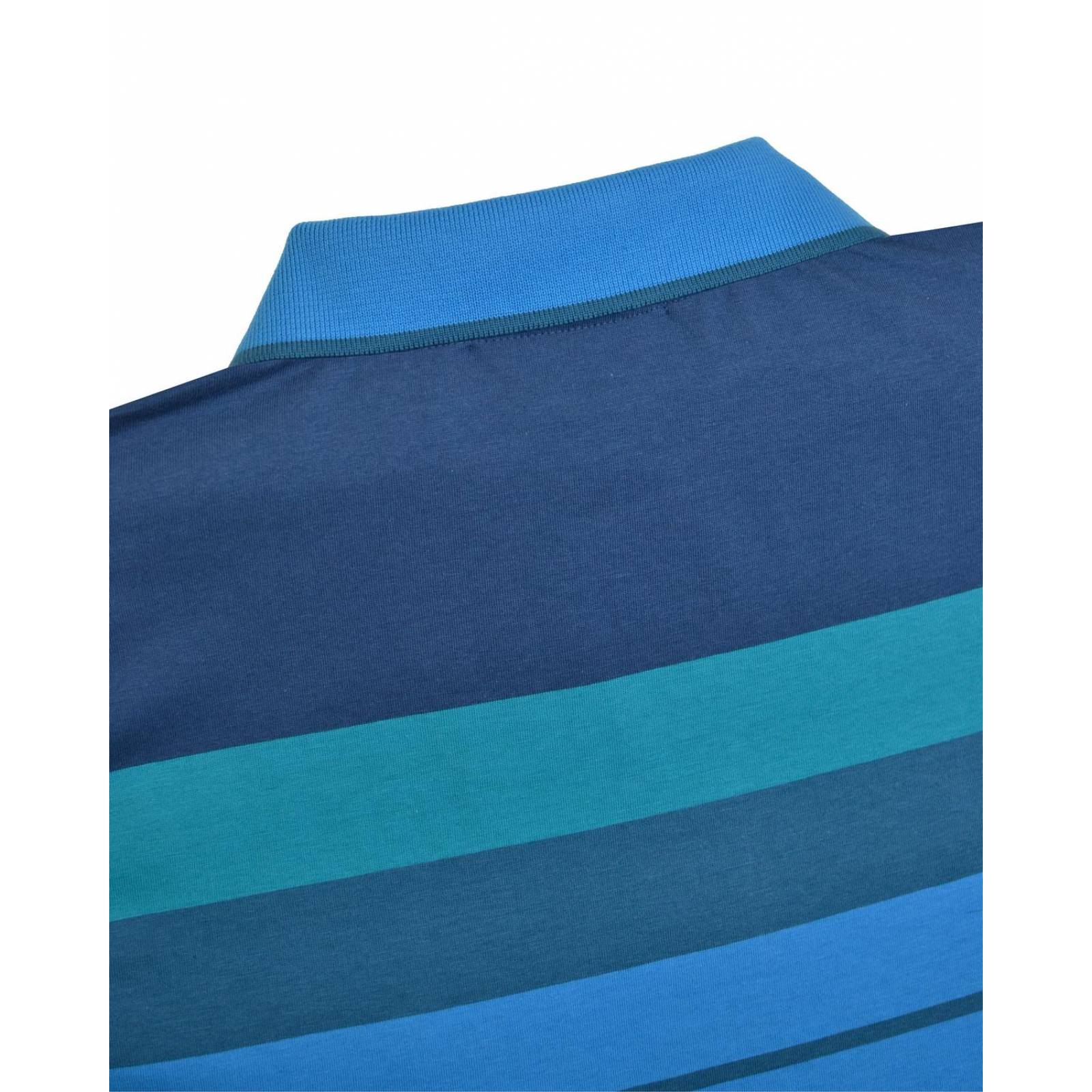 Manchester Polo Manga Larga a Rayas Horizontales en Algodón Supima Regular Fit 