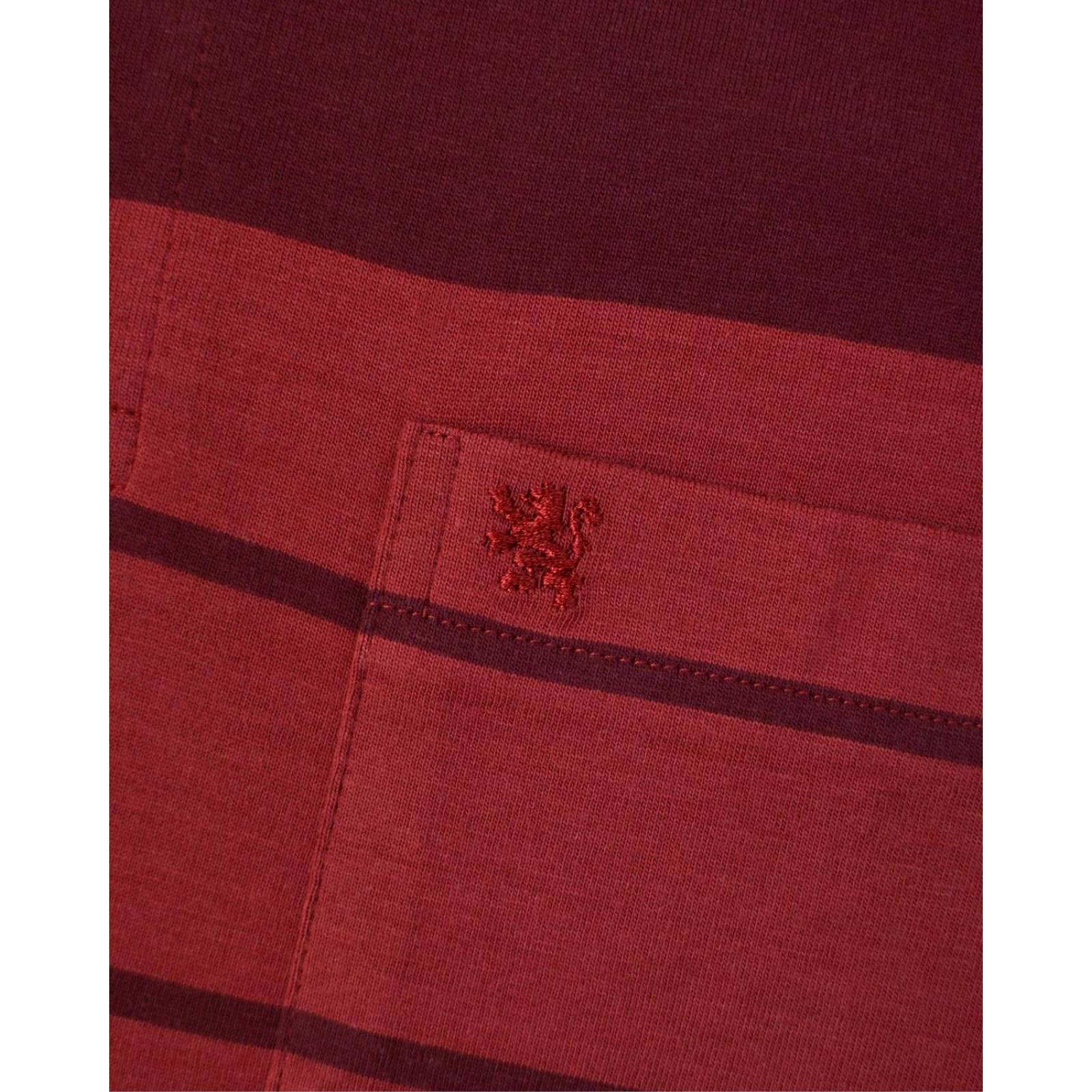 Manchester Polo Manga Larga a Rayas Horizontales en Algodón Supima Regular Fit 