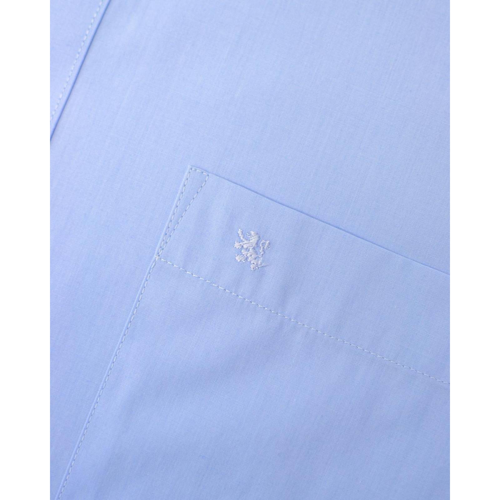 Manchester Camisa de Vestir Lisa Regular Fit Manga Larga Manga Dual 