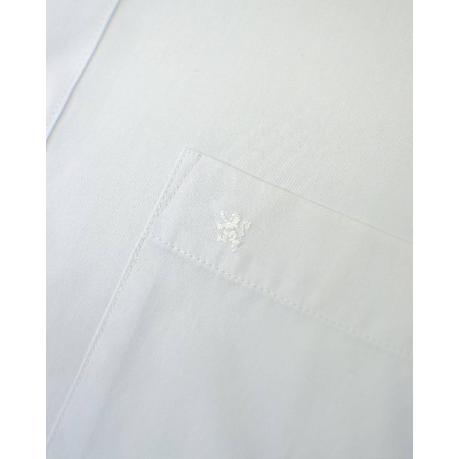 Manchester Camisa de Vestir Lisa Regular Fit Manga Larga Manga Dual 