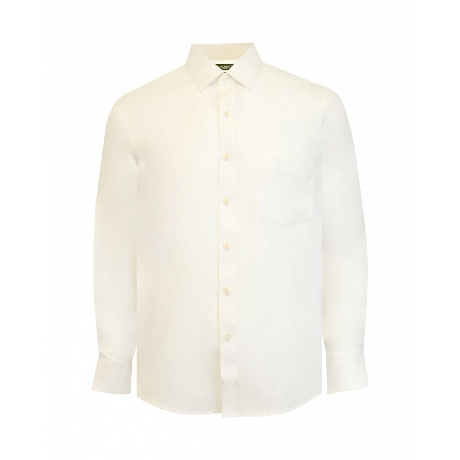 Manchester Camisa de Vestir Regular Fit con Cuello Boss y Puño de Pico con Bordado 