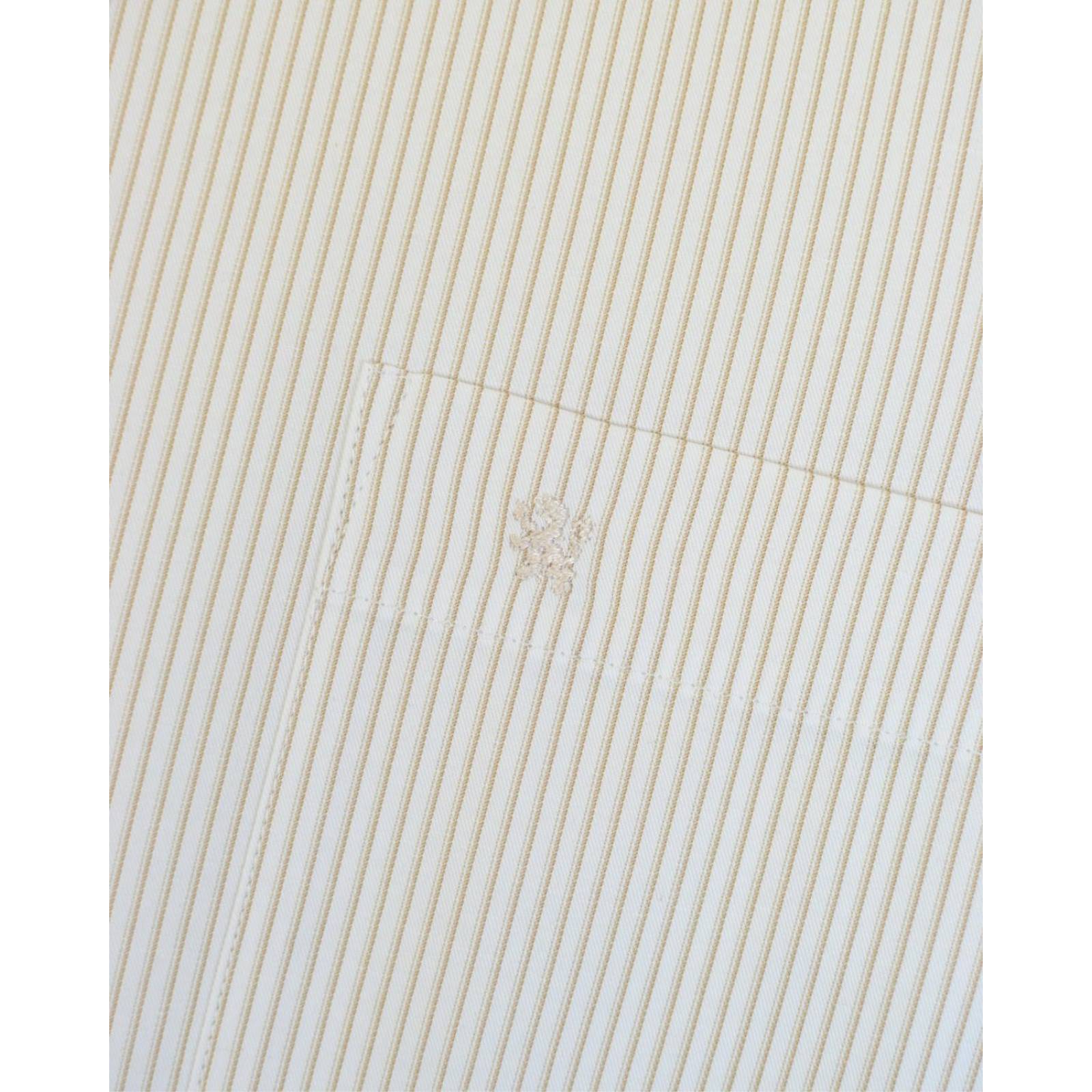 Manchester Camisa de Vestir Regular Fit a Rayas Puño Convertible 