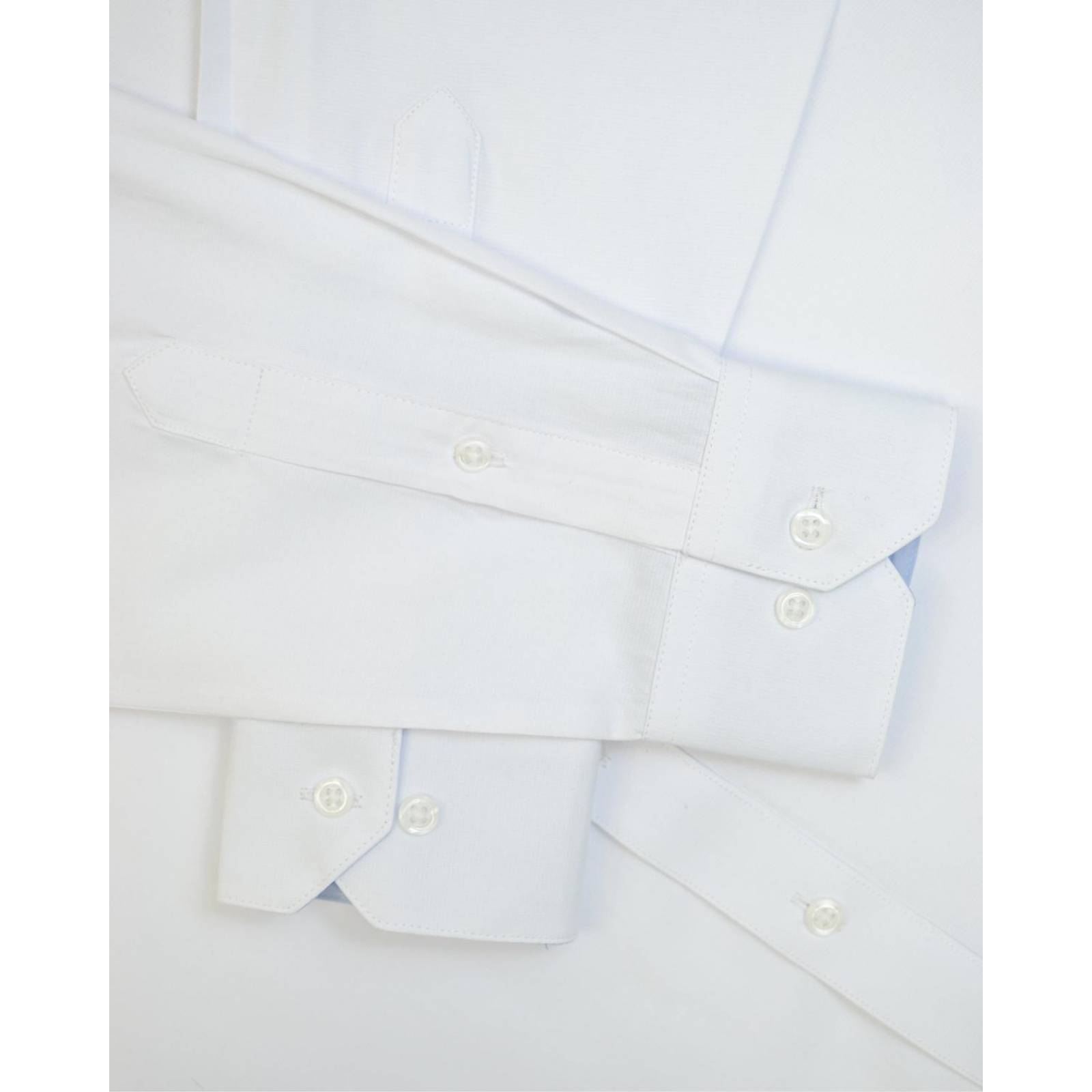 Manchester Camisa de Vestir en Algodón-Poliéster: Puño Ejecutivo con Termino en Pico