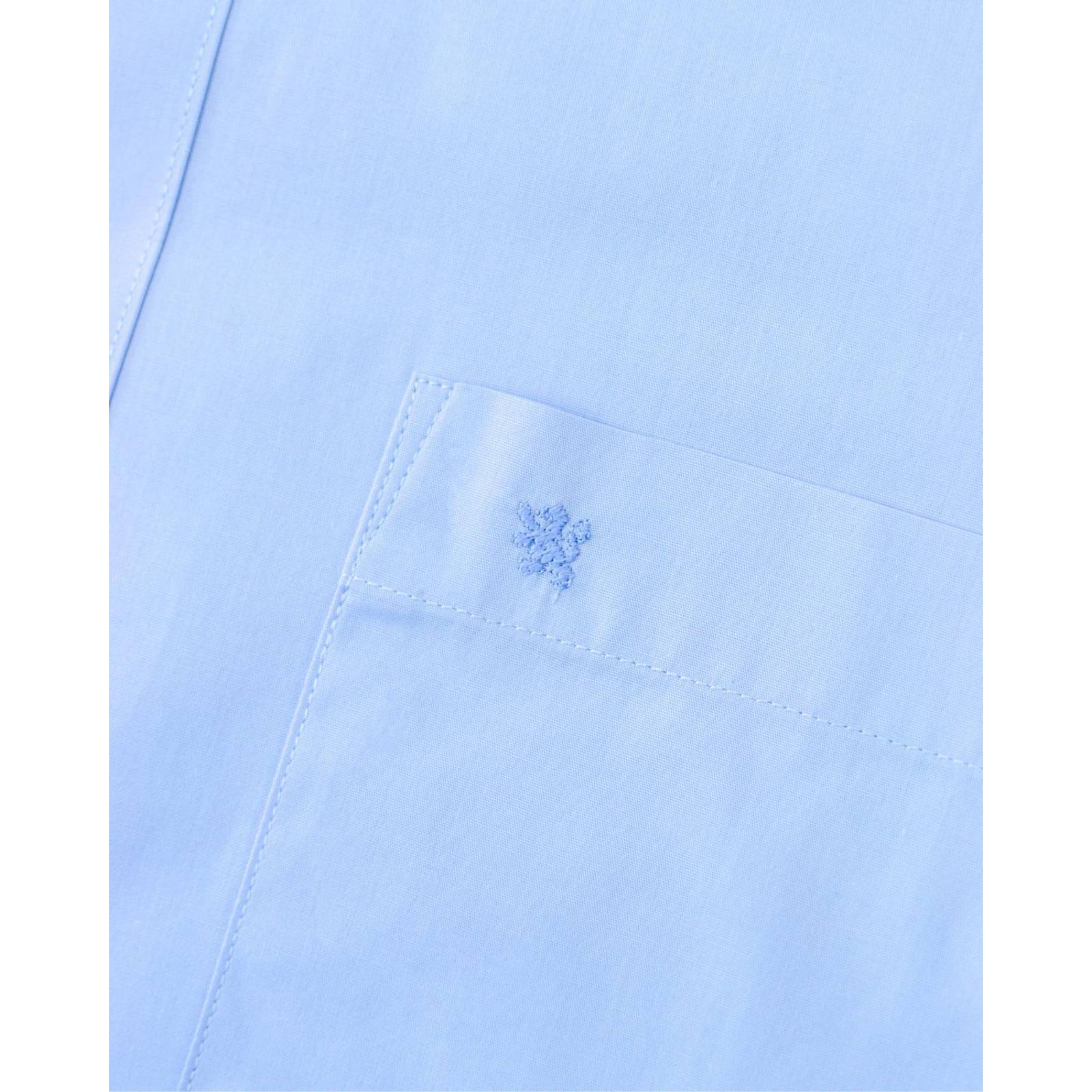 Manchester Camisa de Vestir Regular Fit Cuello Mao en Algodon y Poliester 