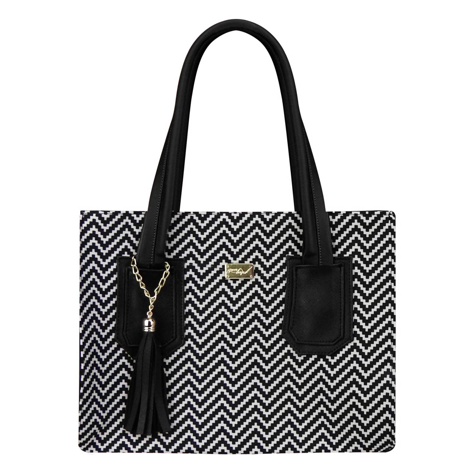 Bolsa Para Dama Negro Dapra Grecas Sintético Doris Nueva Imagen.