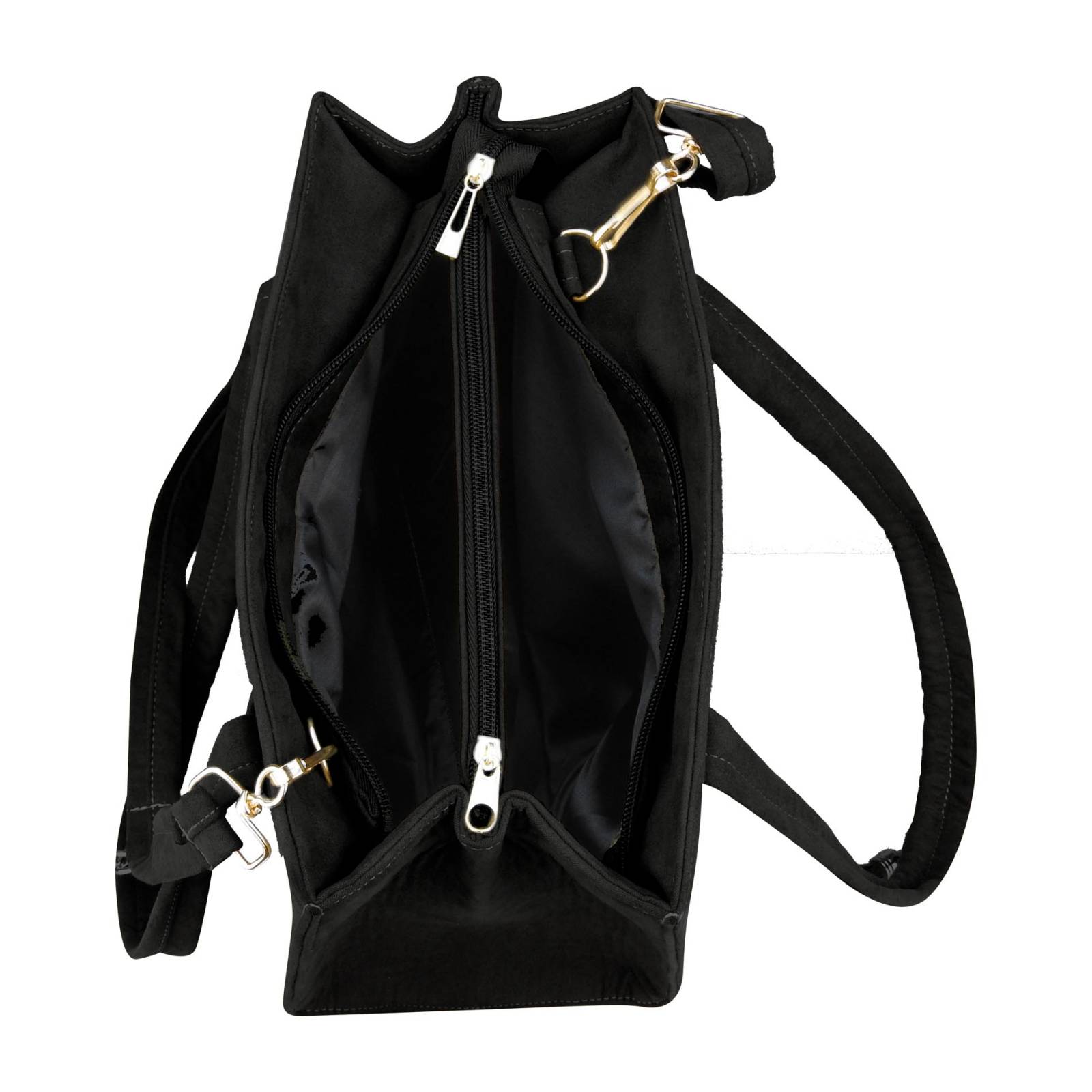 Bolsa Para Dama Negro Dapra Grecas Sintético Doris Nueva Imagen.