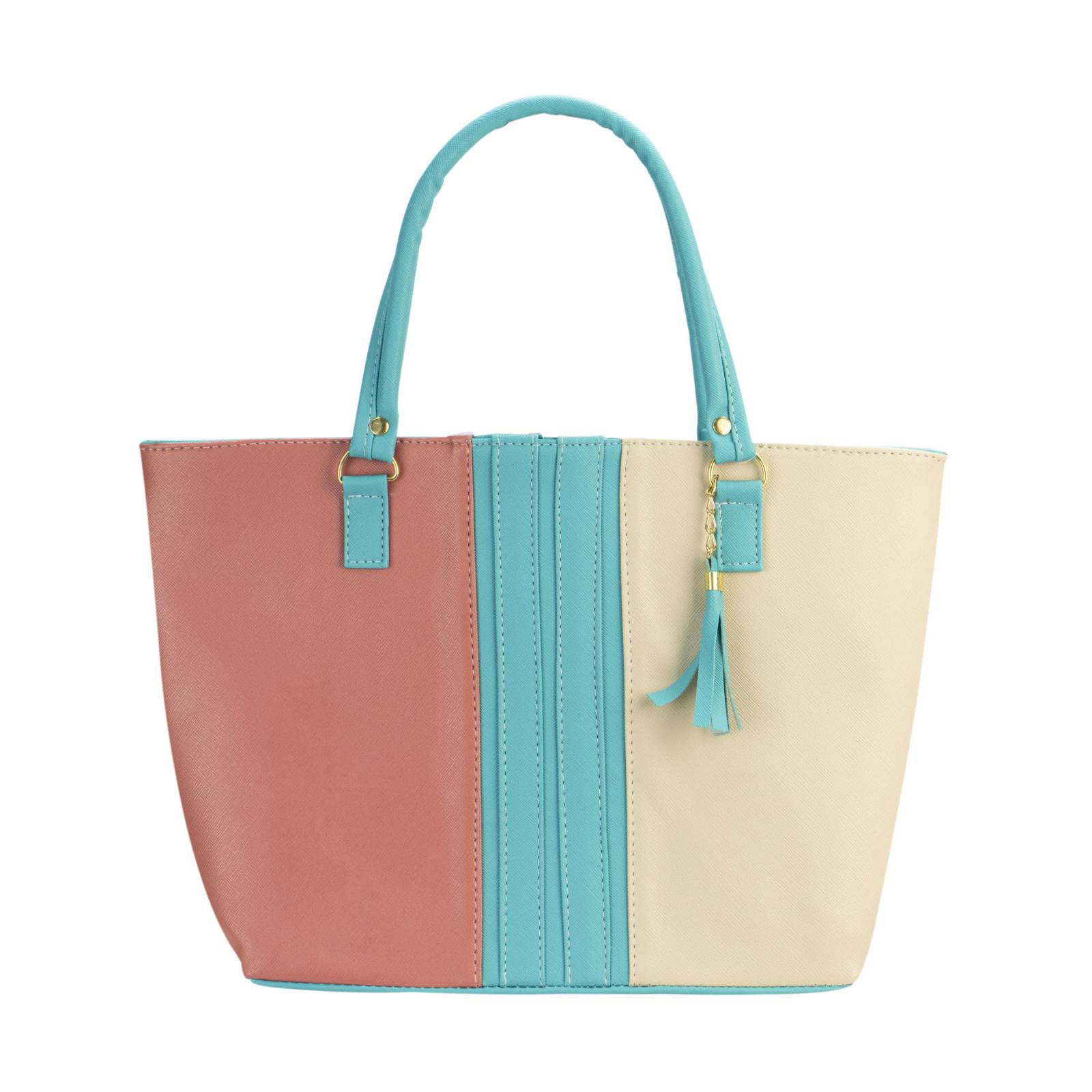 Bolsa Para Dama Aqua Dapra Coral Sintético Manuela Nueva Imagen.