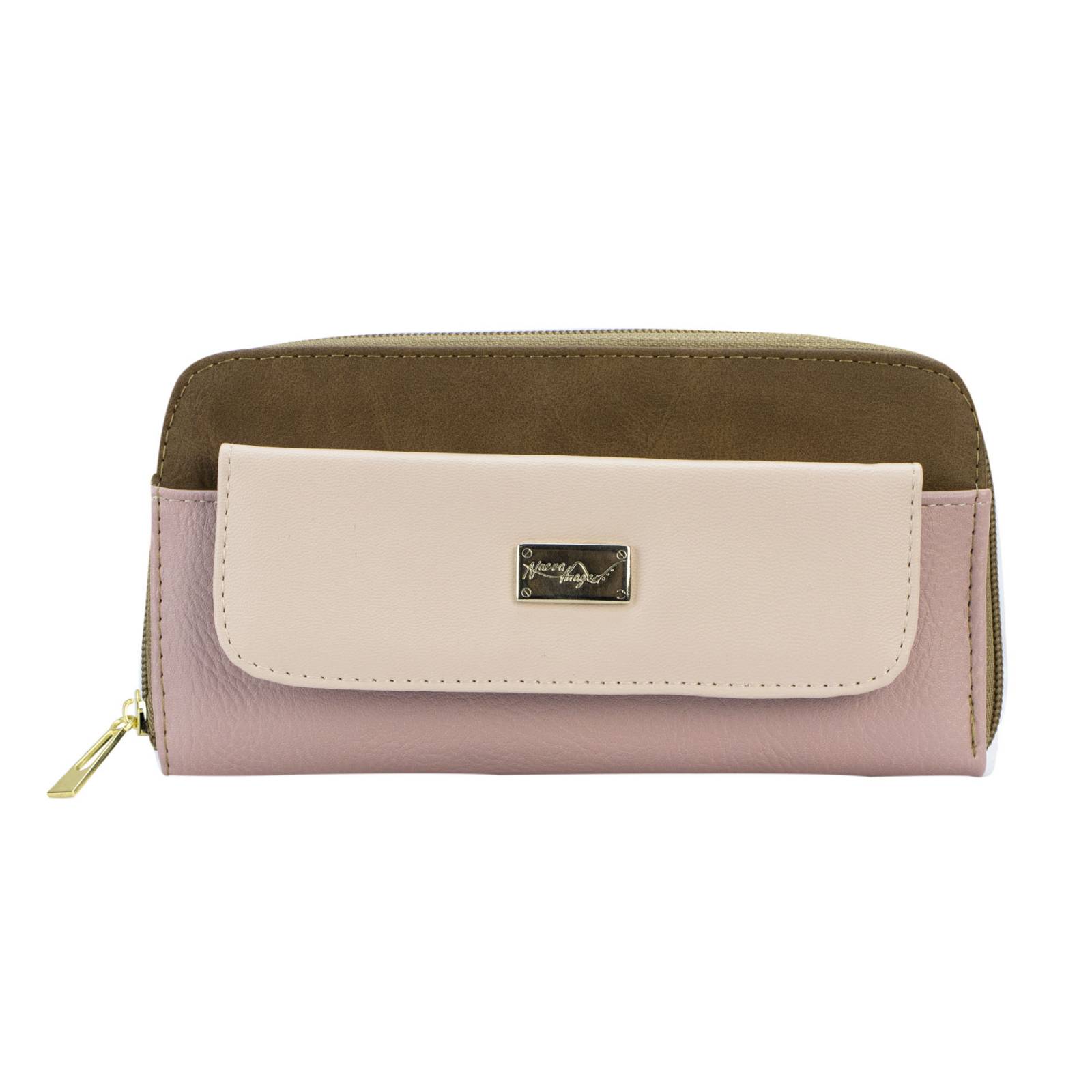 Cartera Para Dama Palo De Rosa Texano Sintético Est.4 Nueva Imagen.