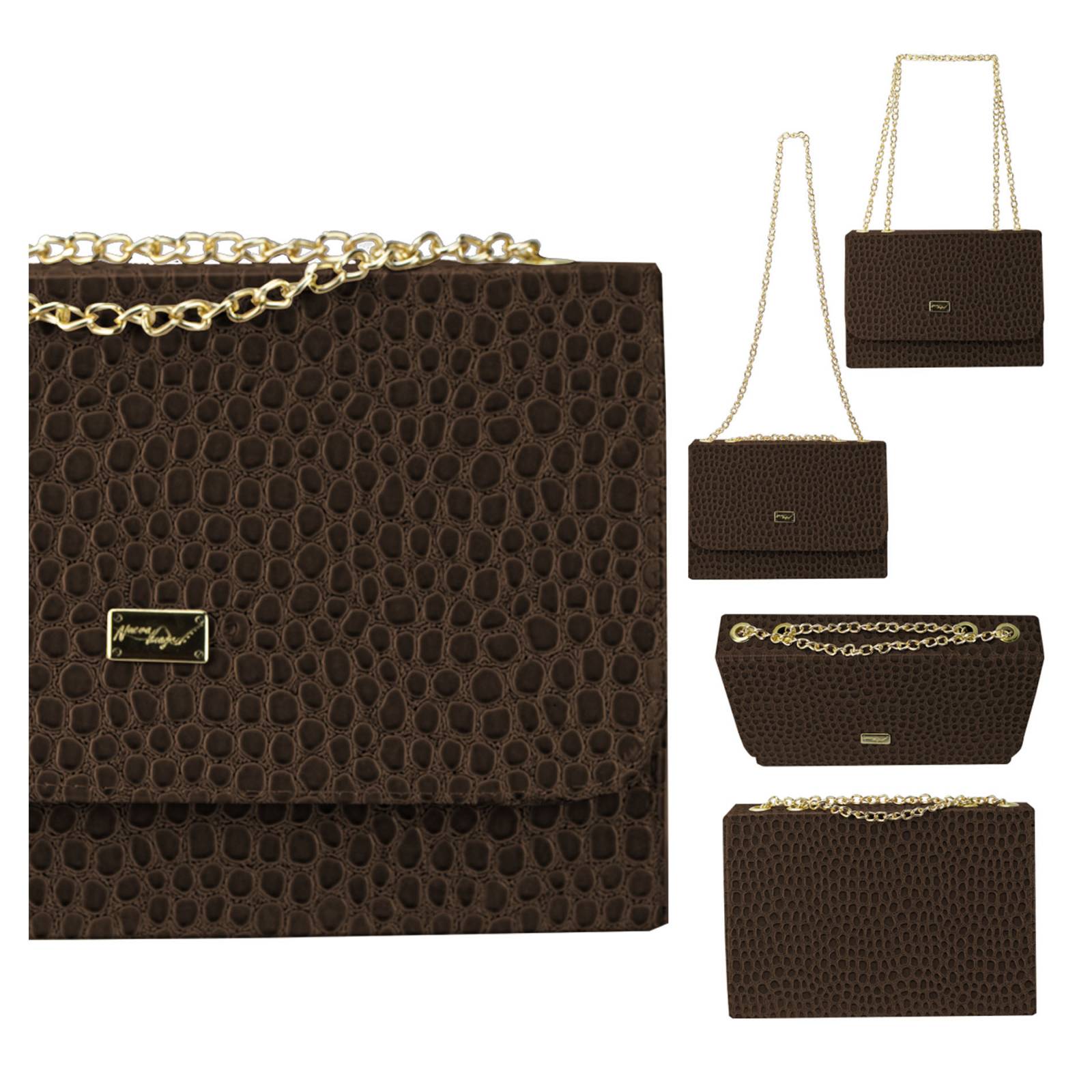 Bolso Para Mujer Café Yukon Sintetico Magda Nueva Imagen