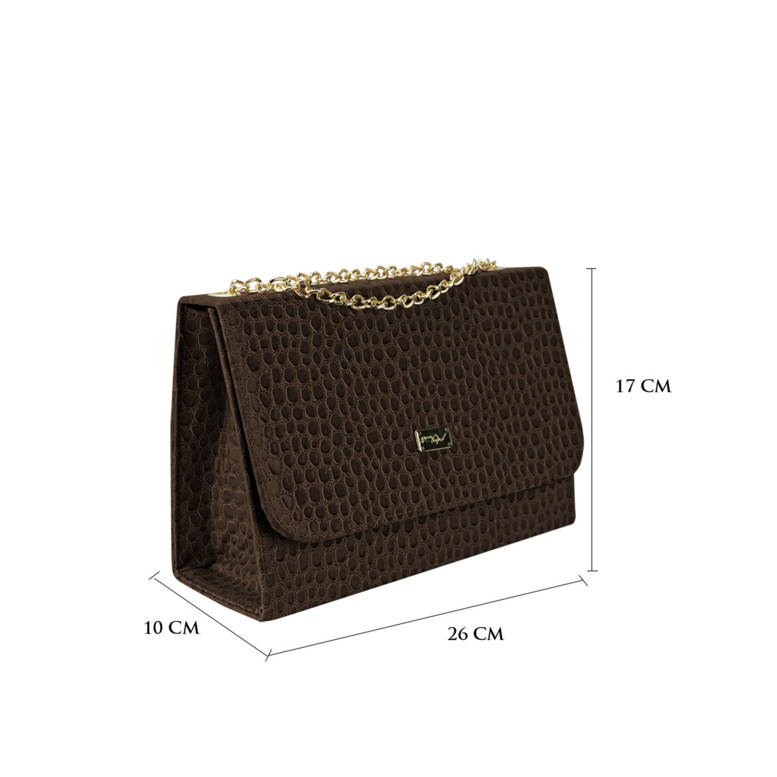 Bolso Para Mujer Café Yukon Sintetico Magda Nueva Imagen