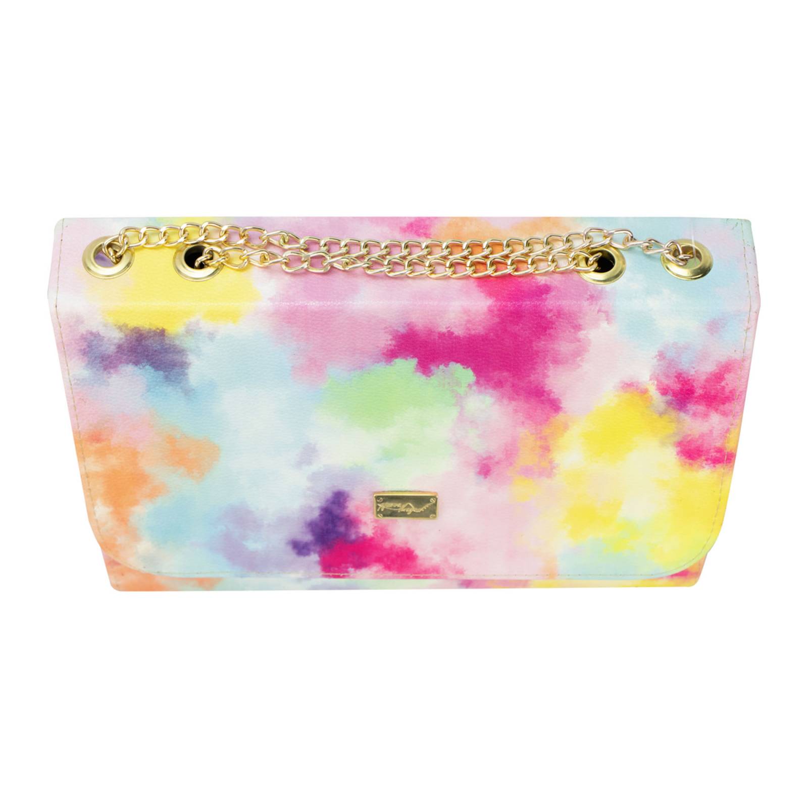 Bolso Para Mujer Multicolor Acuarela Sintetico Magda Nueva Imagen