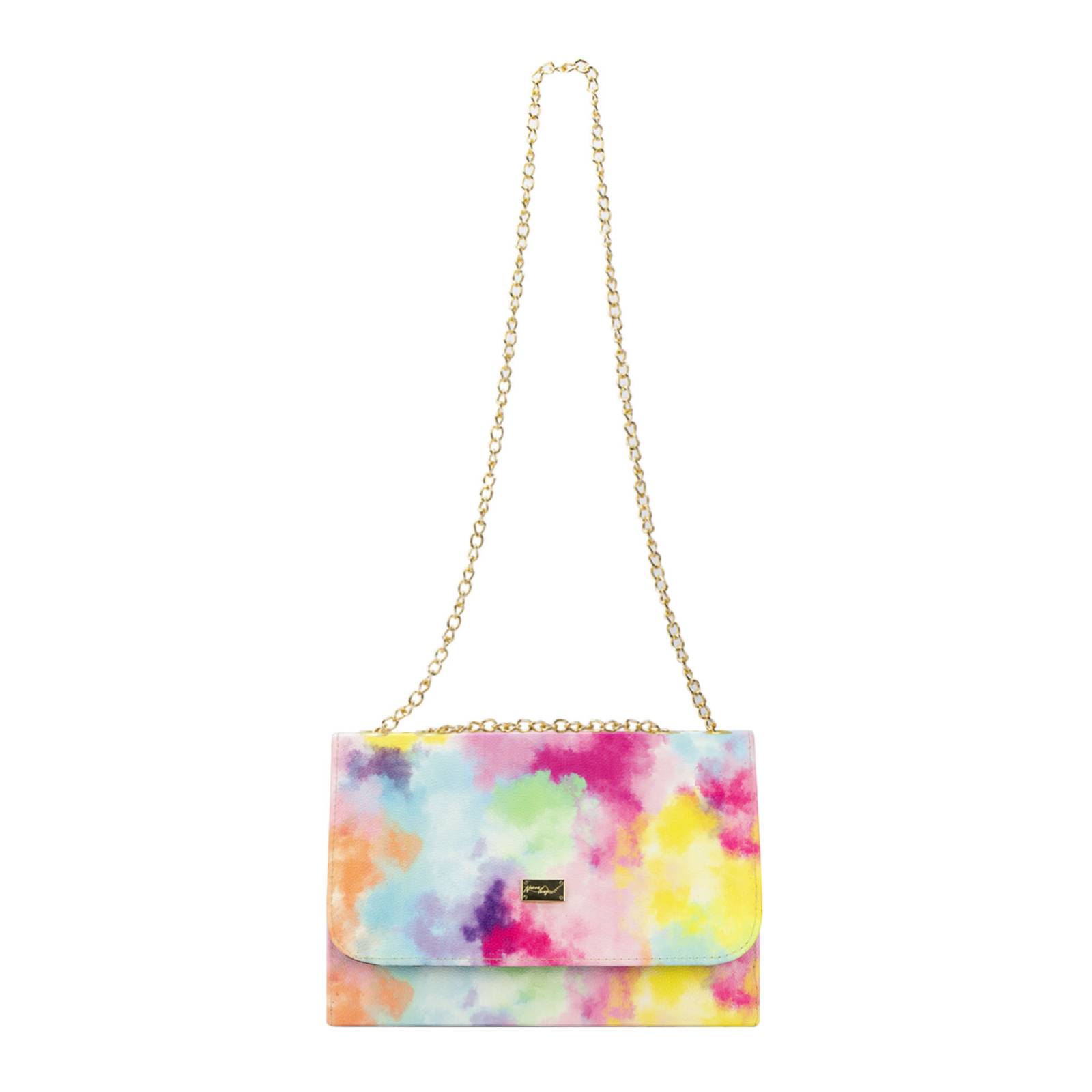 Bolso Para Mujer Multicolor Acuarela Sintetico Magda Nueva Imagen