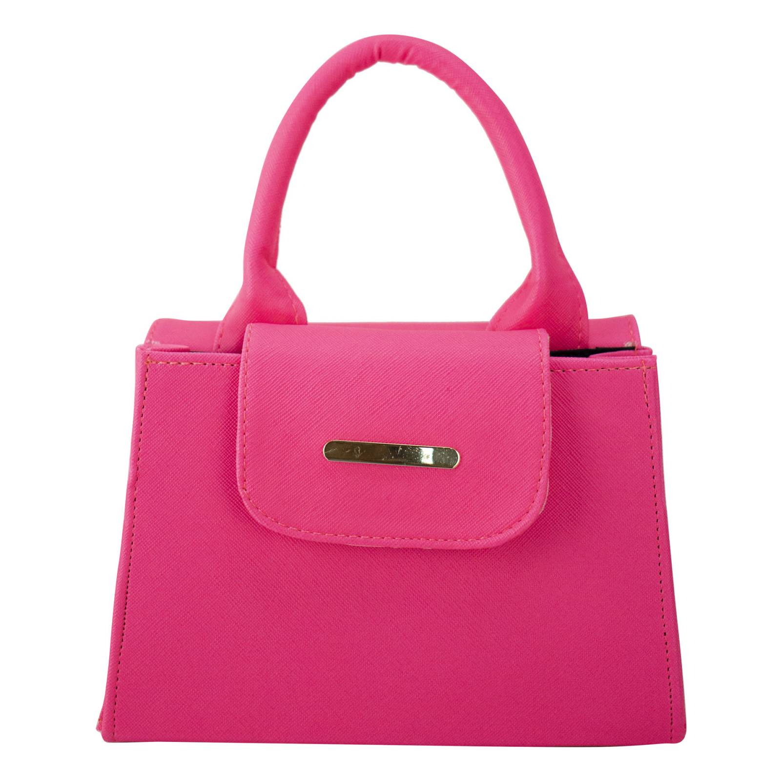 Bolso Para Mujer Rosa Neón Dapra Sintetico Poly Nueva Imagen